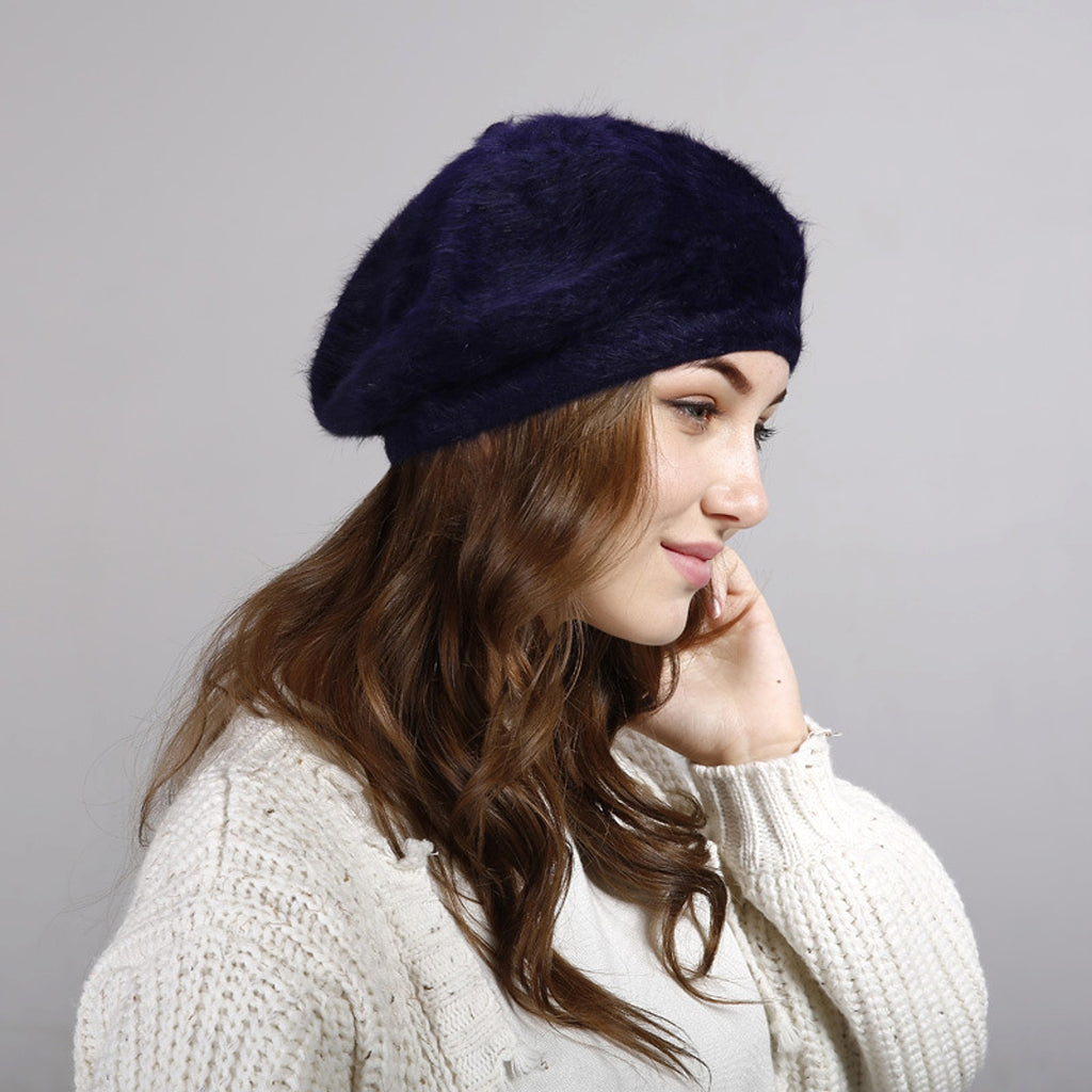 Women's Solid Color Wool Hat - enhanced image 7