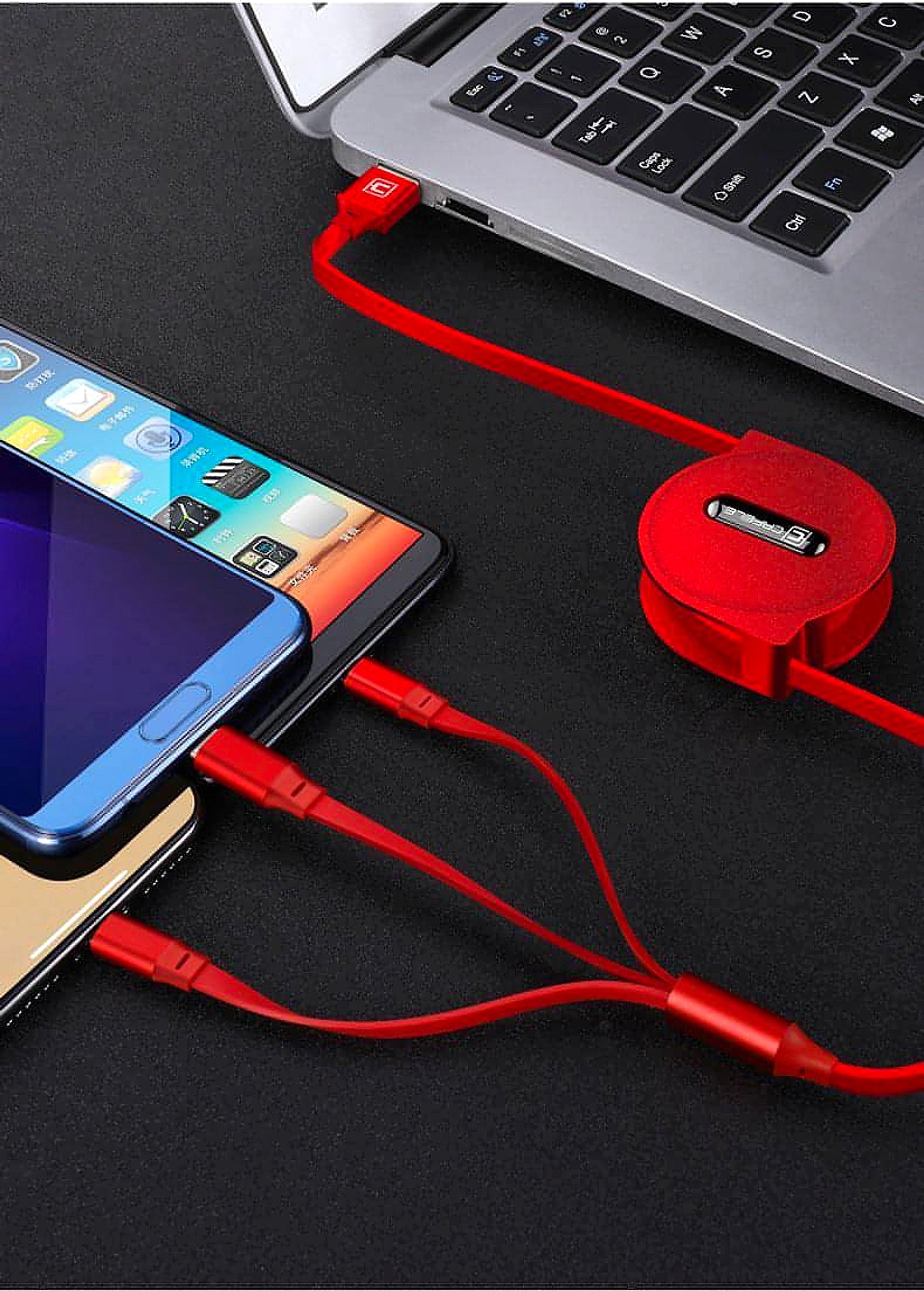Z. Telescopic three-in-one charging line mobile phone multi-function multi-head Accessories - enhanced image 7