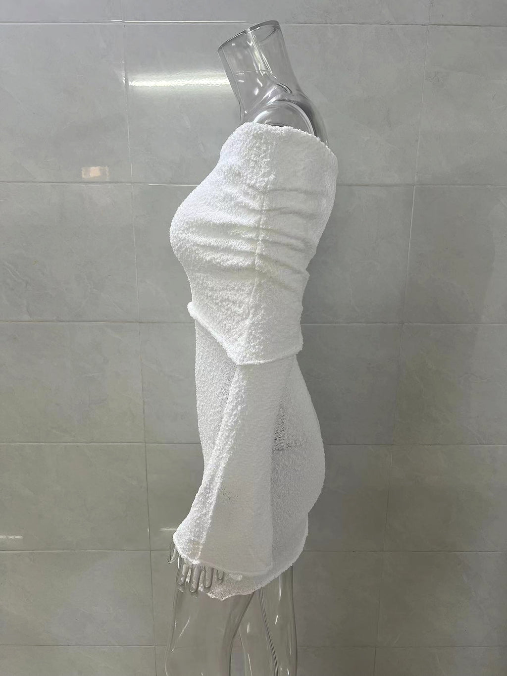 25 Edition – Off-Shoulder Knit Bodycon Dress - enhanced image 8