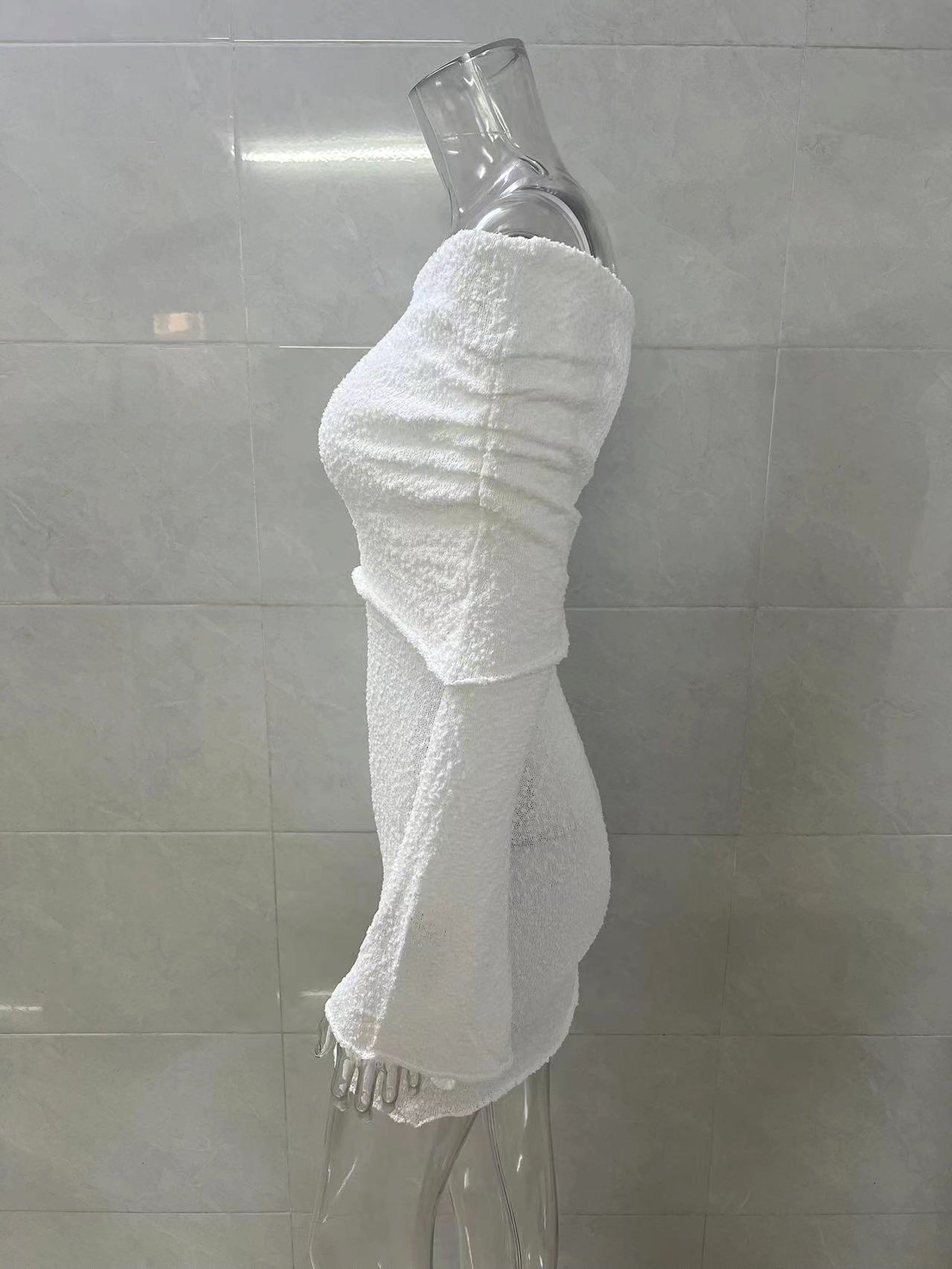 25 Edition – Off-Shoulder Knit Bodycon Dress - enhanced image 8