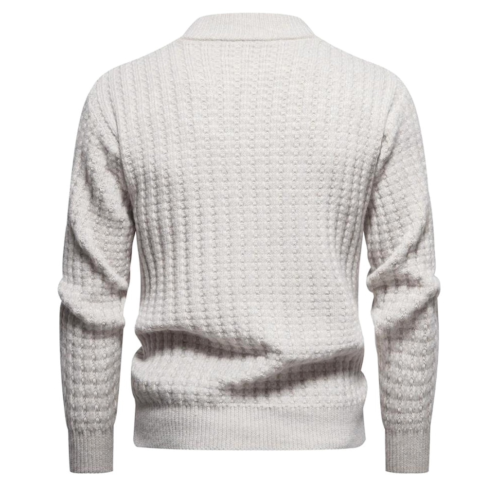 A.1. Autumn Men's Knitwear Solid Color Round Neck Fashion Sweater - enhanced image 8