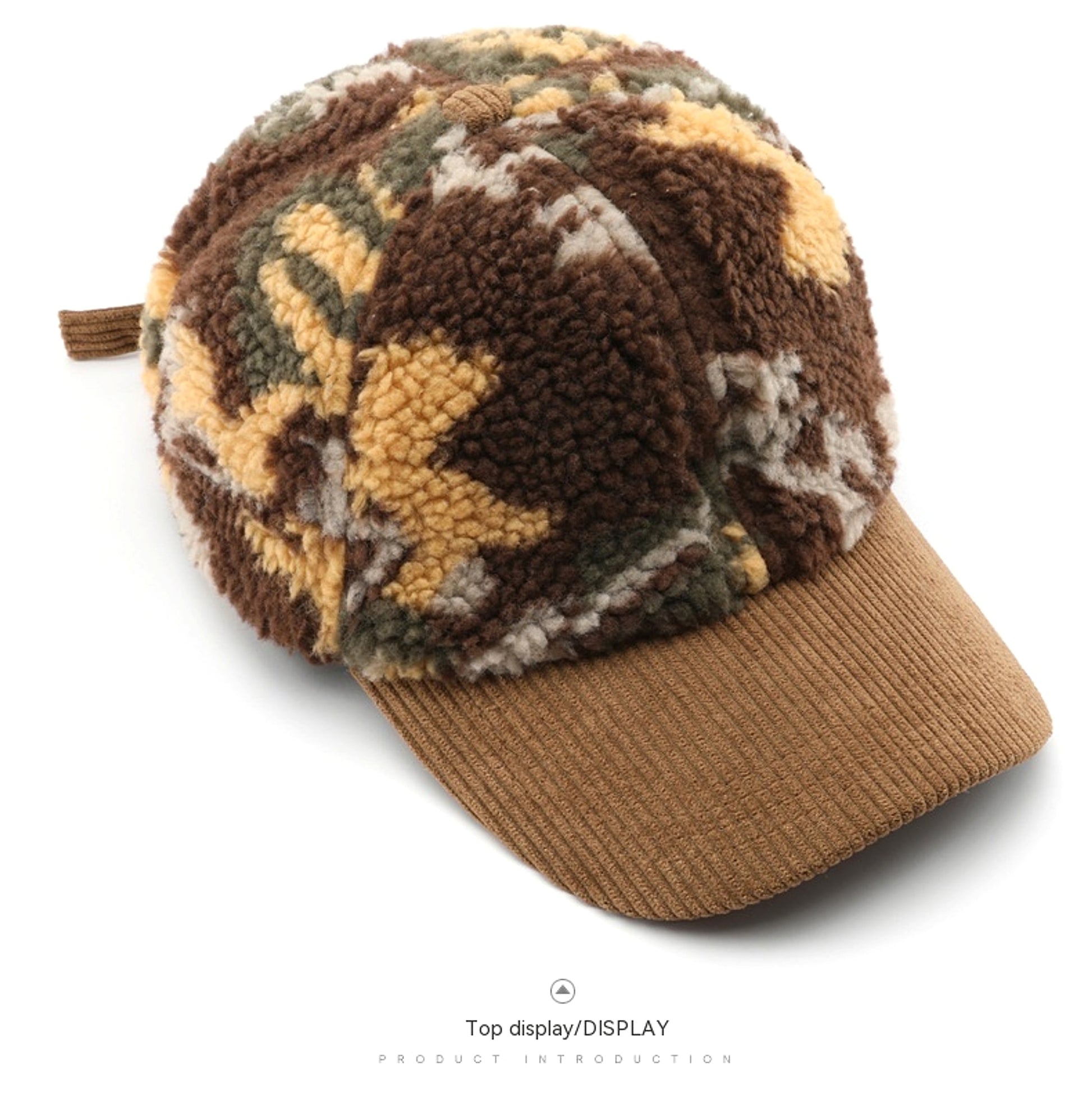 Assorted Colors Plush Camouflage Outdoor Keep Warm Baseball Cap - enhanced image 8