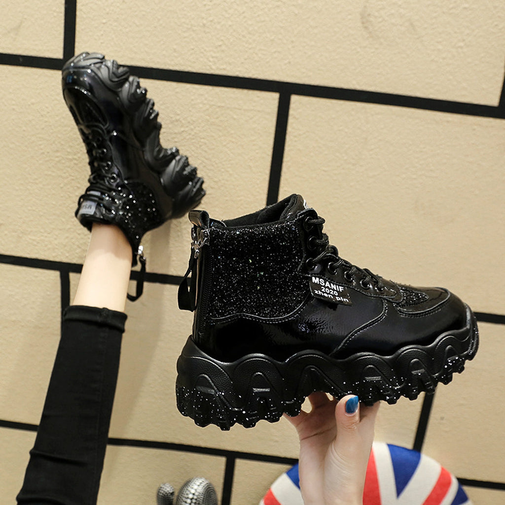 Big wavy snowflake daddy shoes women - enhanced image 8