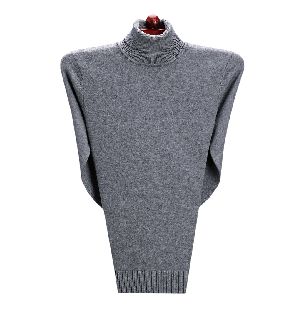Cashmere Sweater High Neck Thickened Young And Middle-aged Men - enhanced image 8
