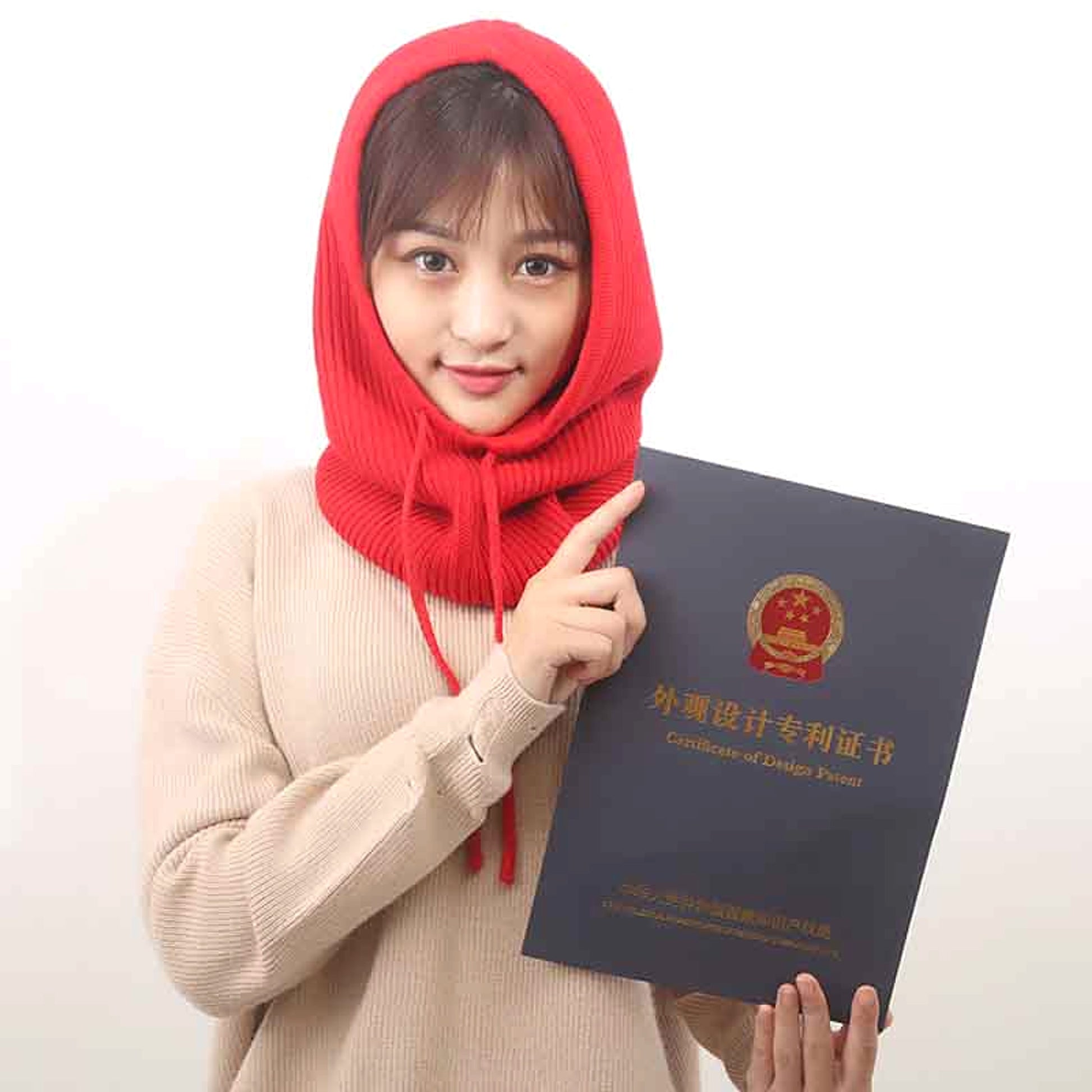 Cashmere Woolen Autumn And Winter Knitted Hat - enhanced image 8
