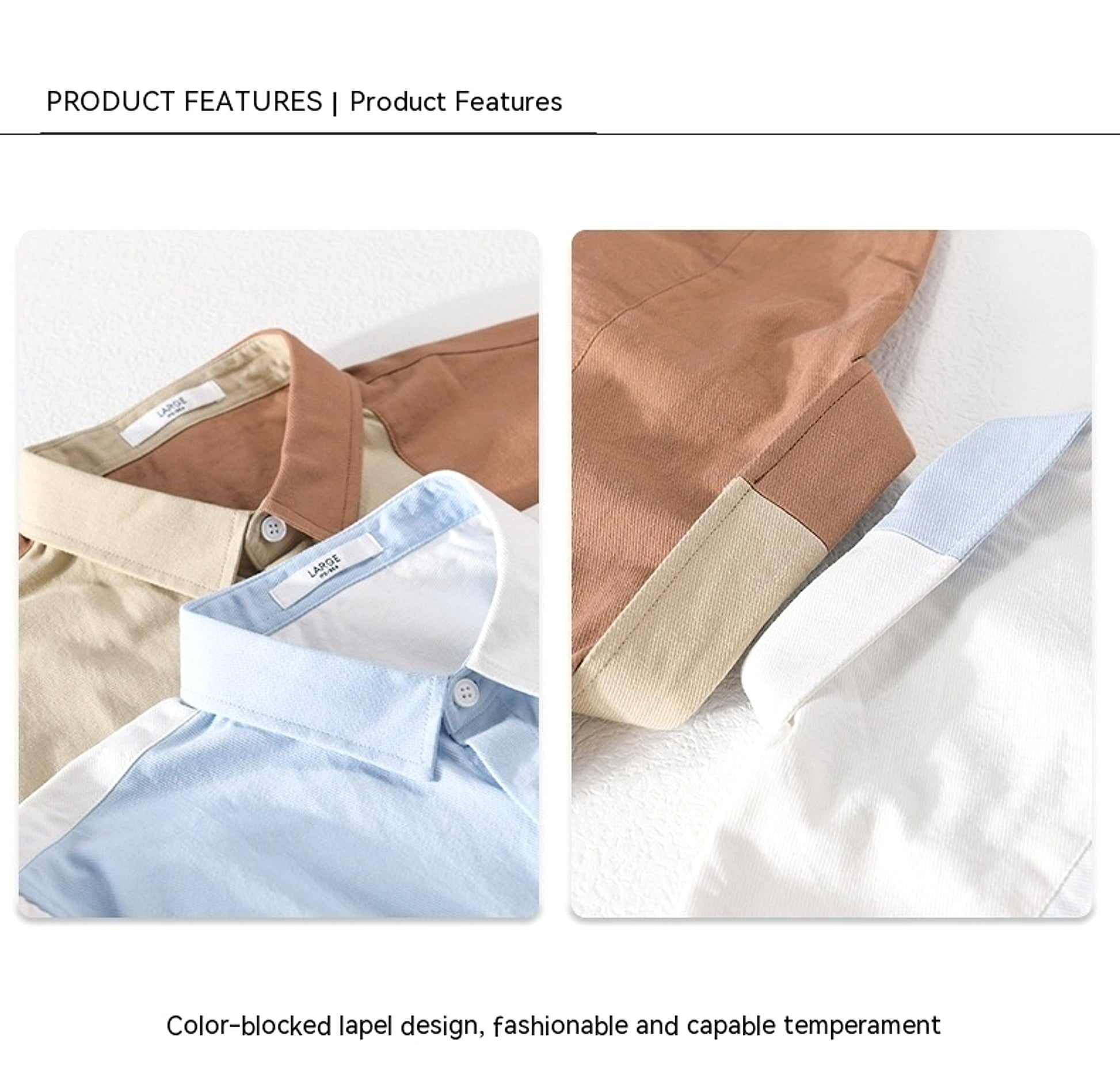 Contrast Color Pocket Short Sleeve DressShirt - enhanced image 8