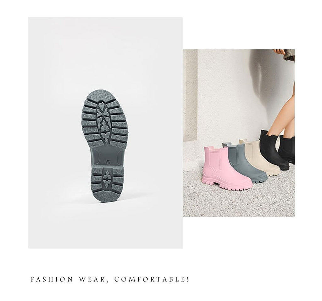 Cross-border Ladies Outdoor Work Rain Boots Lightweight Non-slip Rubber Shoes Kitchen Shoe Cover - enhanced image 8