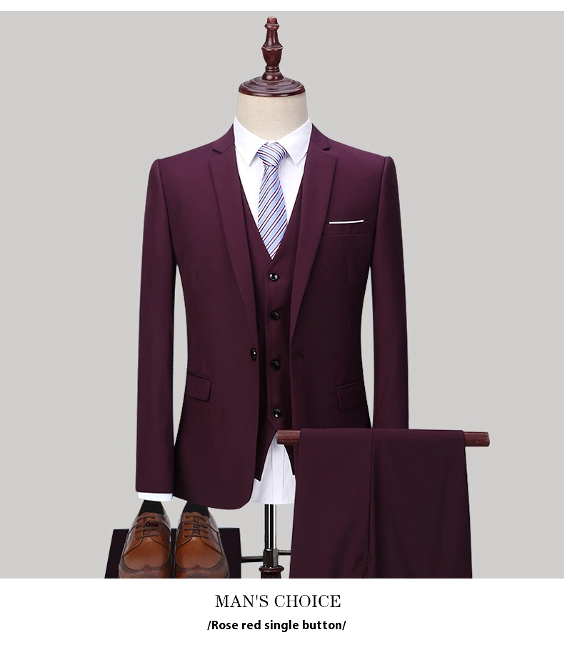 Veridien™ – Korean Slim Fit 3-Piece Suit - enhanced image 8