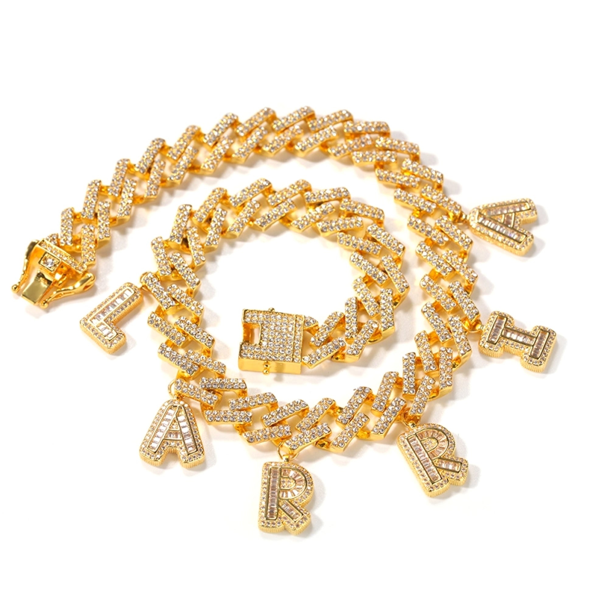 Custom Hip-Hop Bling Name Necklace – Iced Out Cuban Chain - enhanced image 8