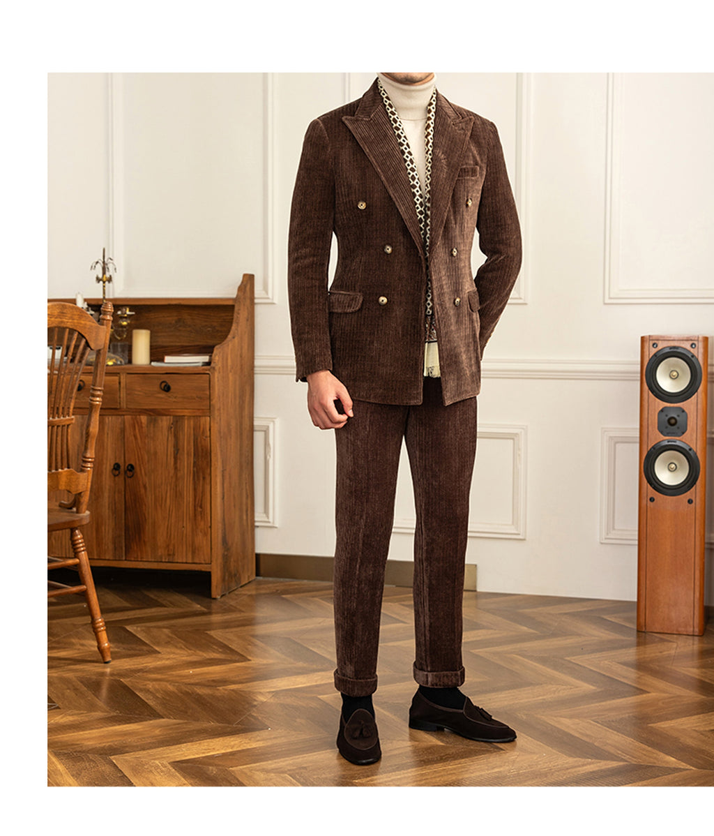 Caverton™ – Double-Breasted Luxury Suit (Autumn Edition) - enhanced image 8