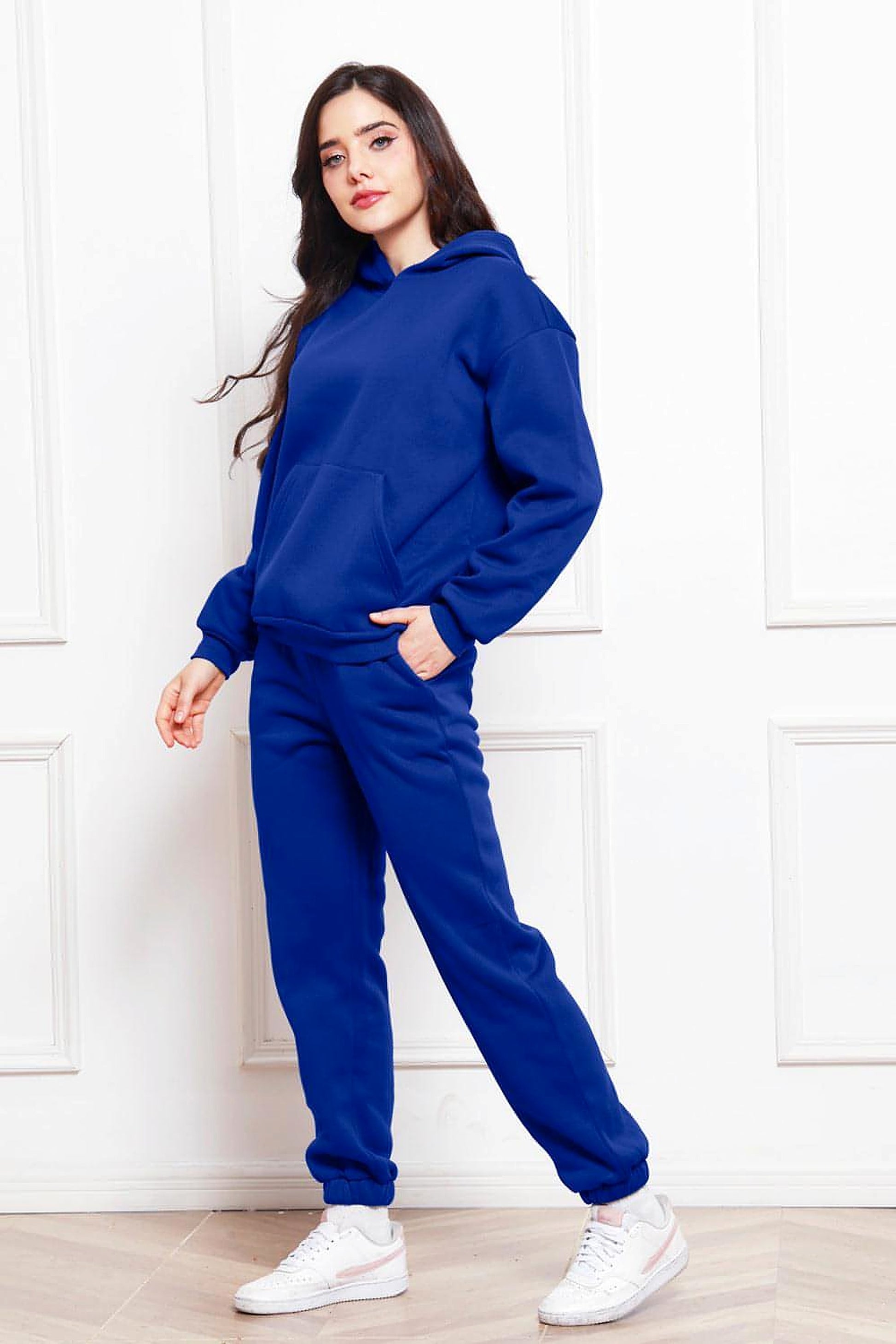 Drop Shoulder Long Sleeve Hoodie and Pants Set - enhanced image 8