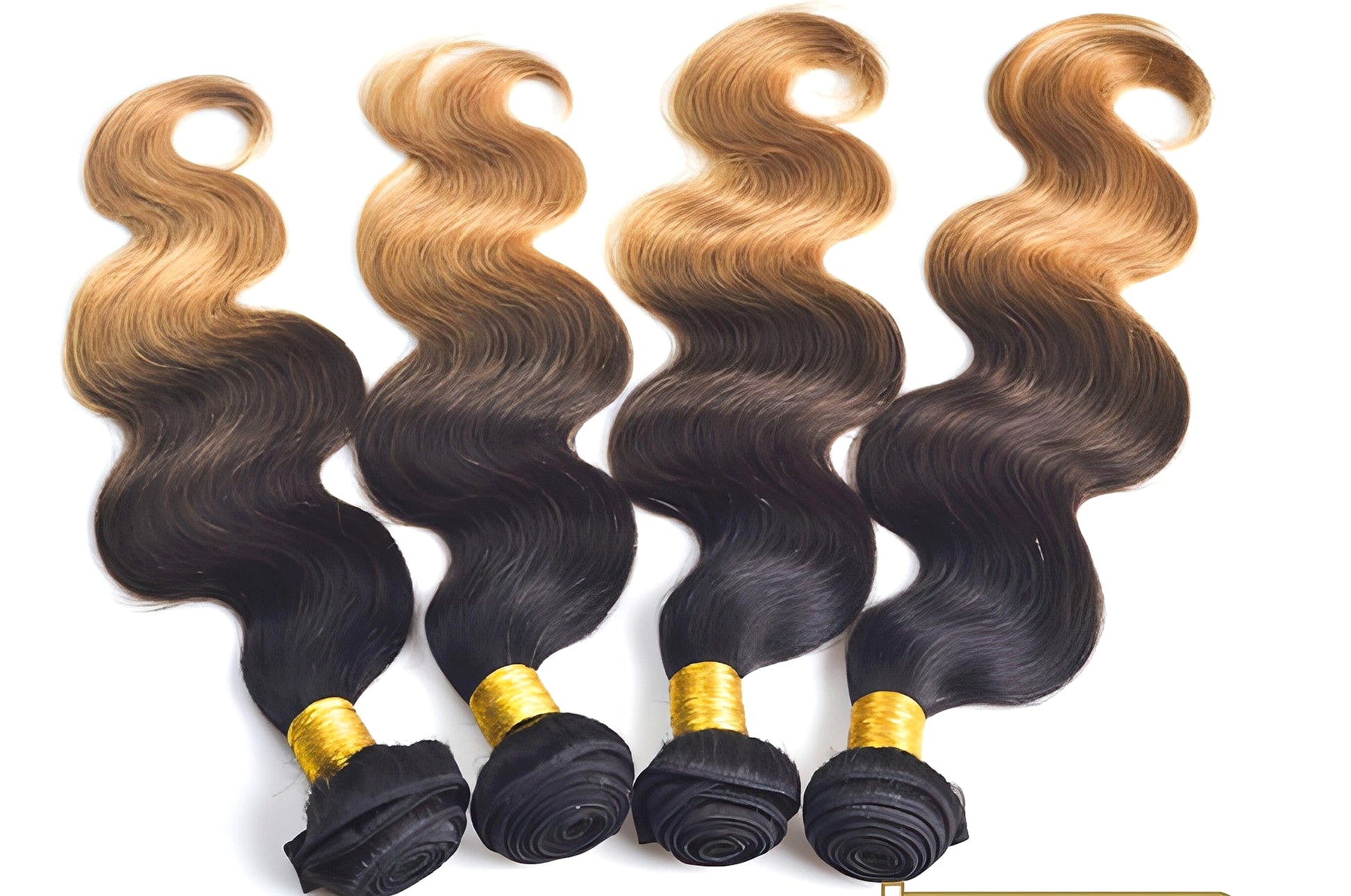 Europe And The United States Sell Three Color Gradient Real Wig Hair Curtain Hair Hair Curtain 1b 4 27ombre Hair Weft - enhanced image 8