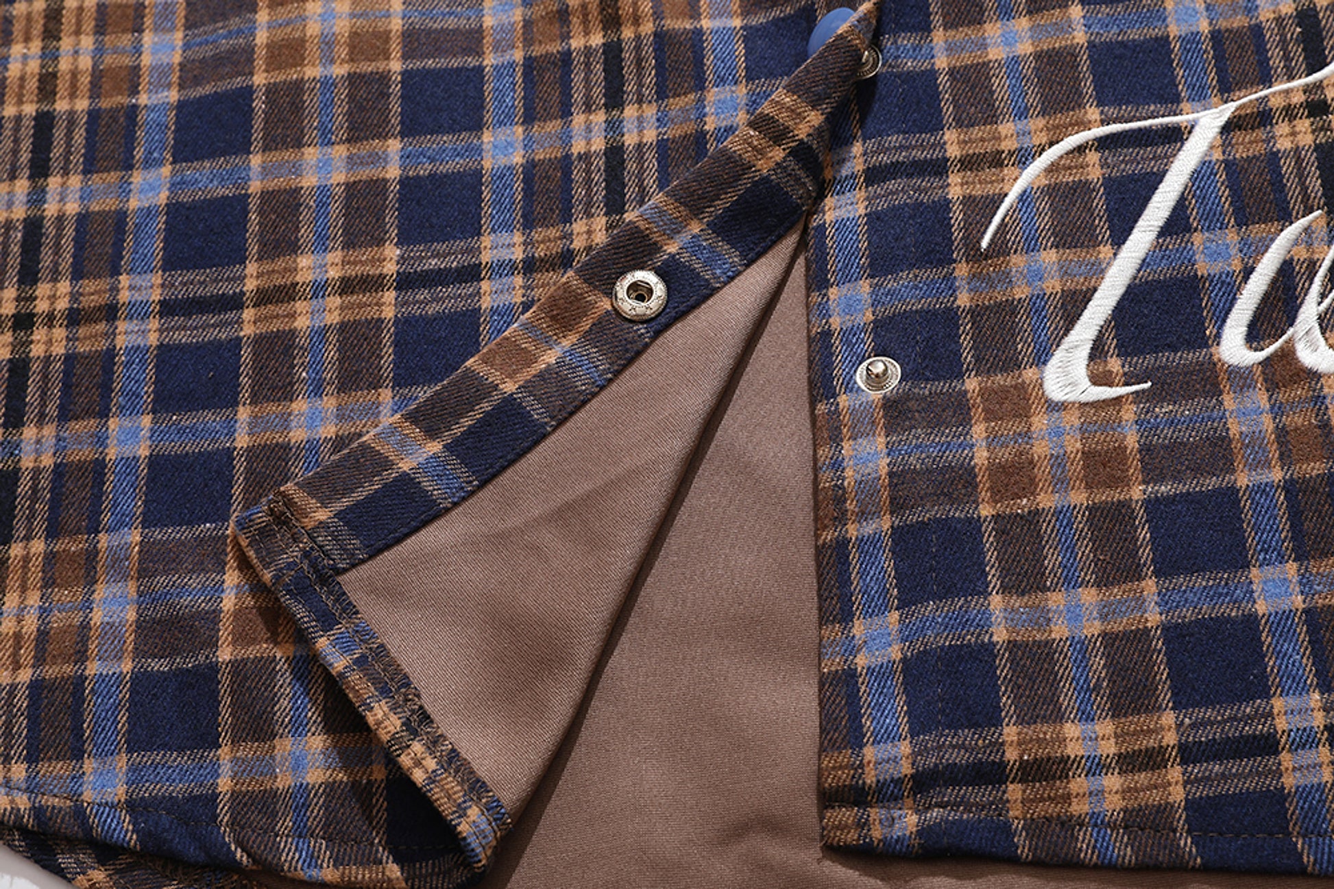 Fashion Brand Plaid Long Sleeve DressShirt Coat Jacket Men & Women - enhanced image 8