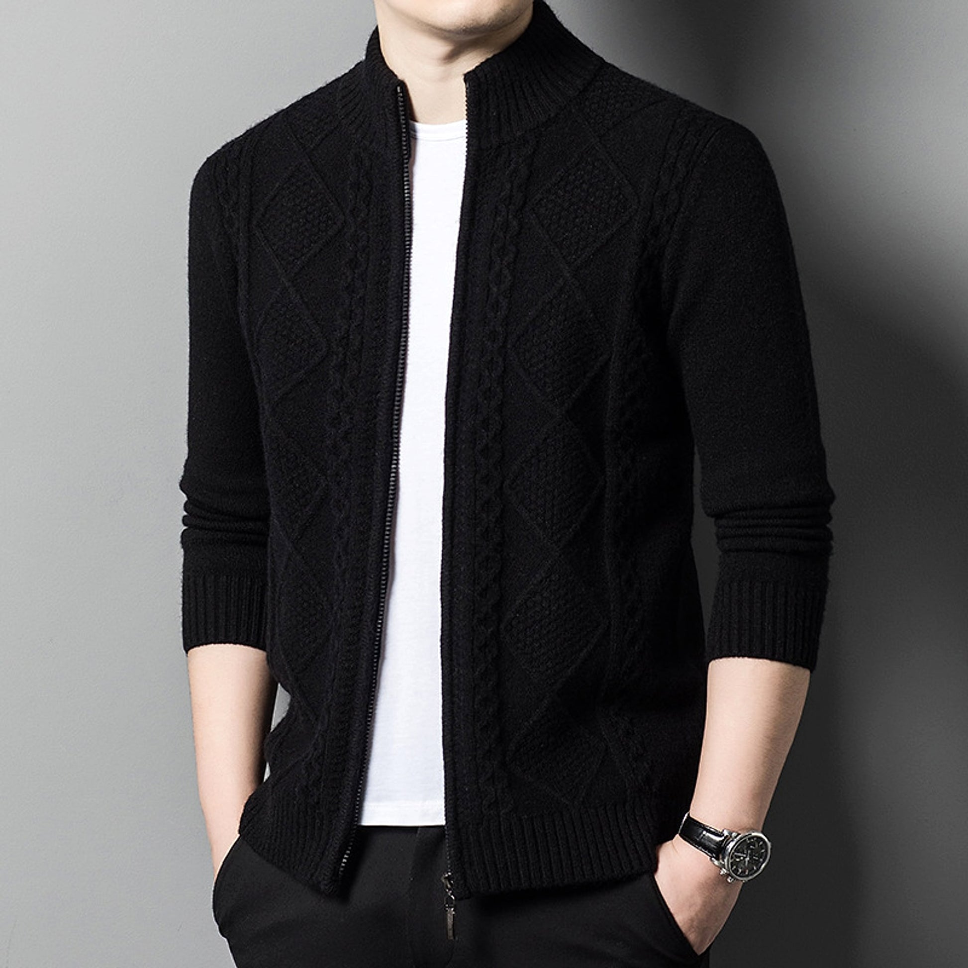 NordZip™ – Half-Turtleneck Zipper Jacket for Men - enhanced image 8