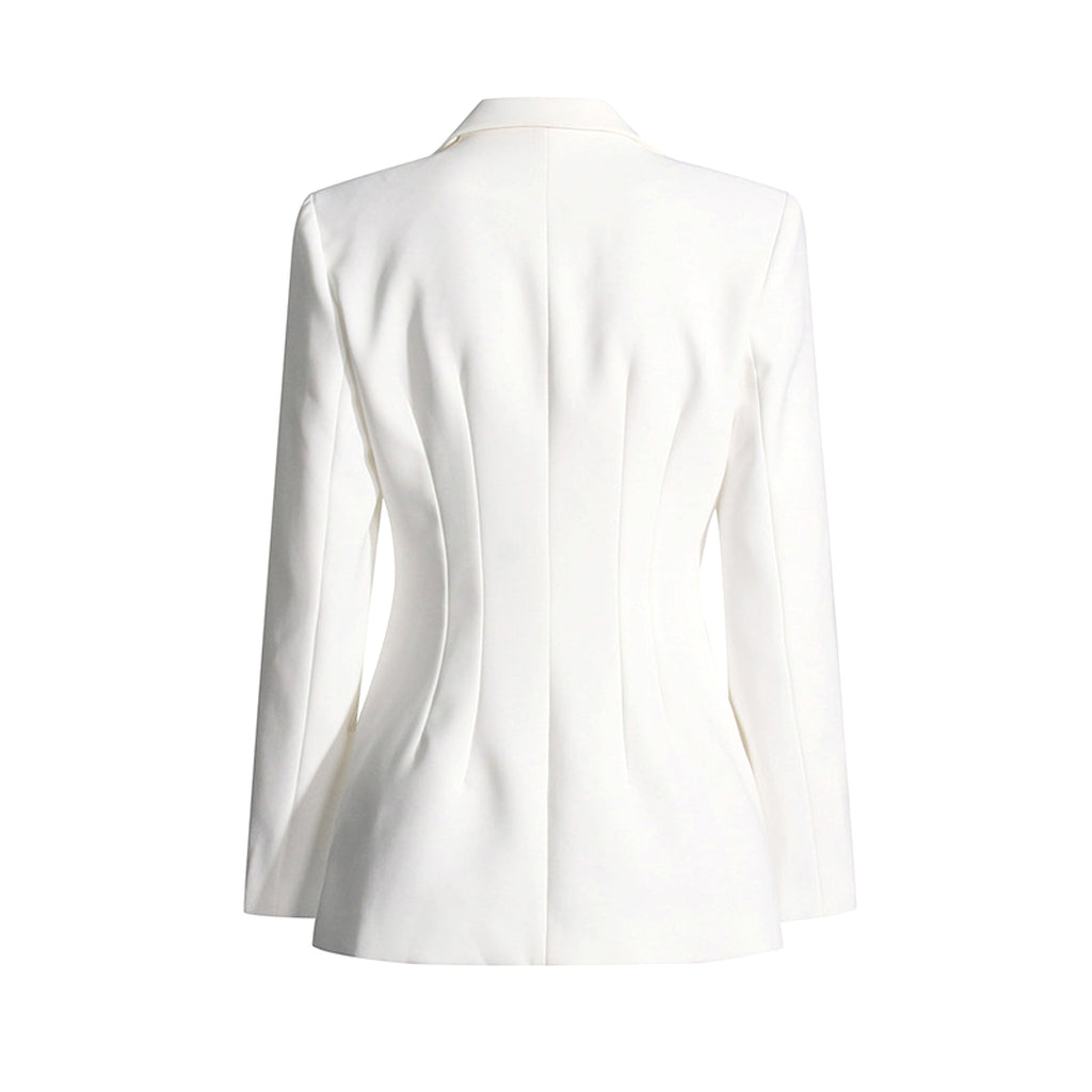 Fashion Slim Fit Patchwork Suit Jacket For Women - enhanced image 8