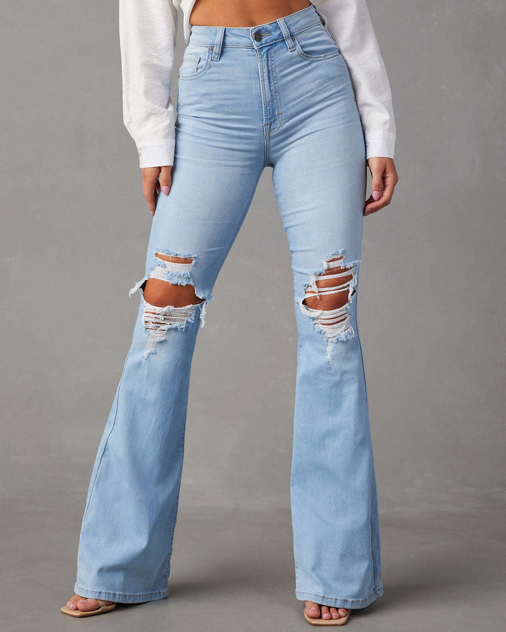 Fashion Temperament Wide-leg Jeans Women - enhanced image 8