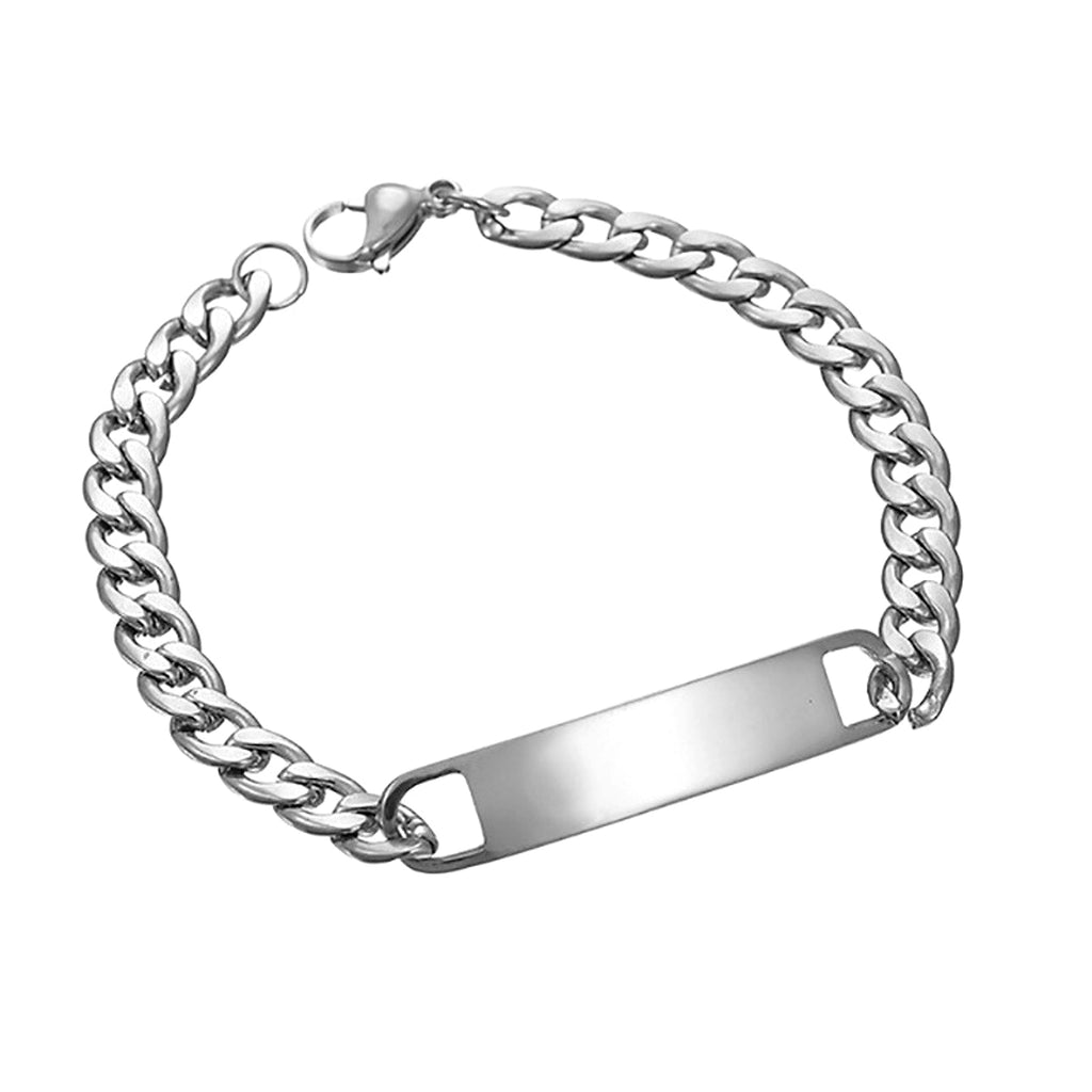 Personalized Engraved Titanium Steel Bracelet – Custom Name & Message Jewelry - enhanced image 8