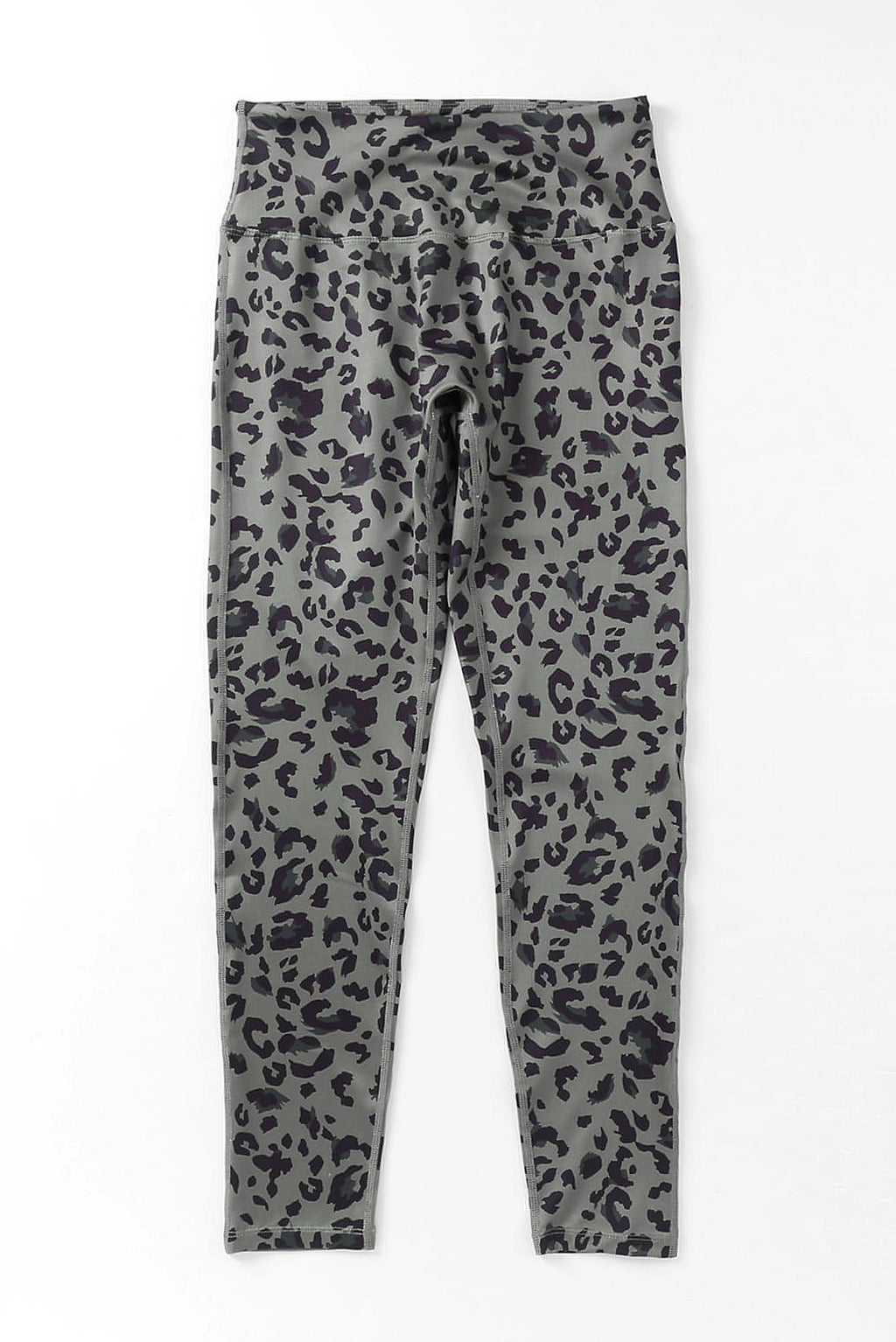 Gray Classic Leopard Print Active Leggings - enhanced image 8