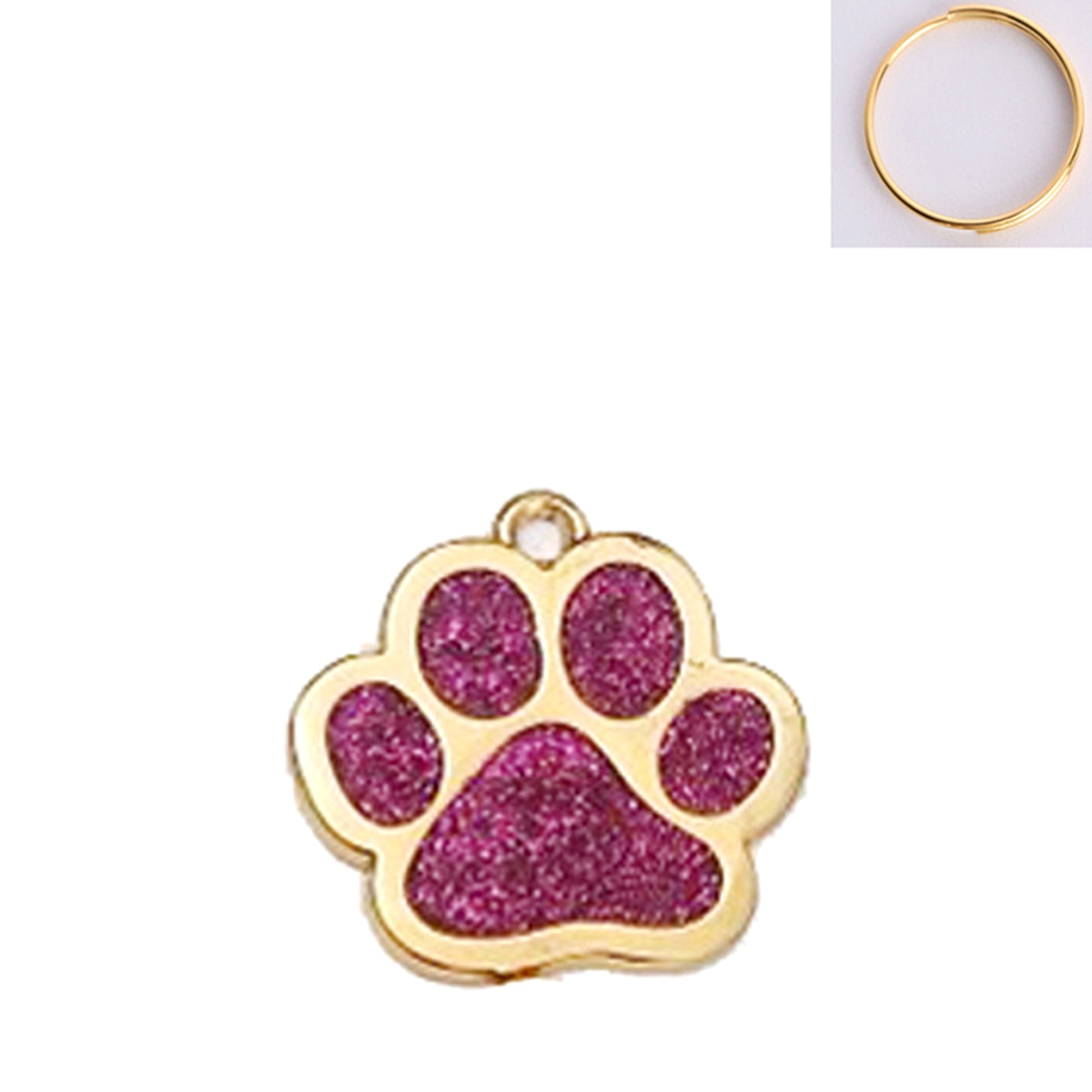Paw Print Metal Keychain – Stylish & Durable Pet Lover Accessory - enhanced image 8