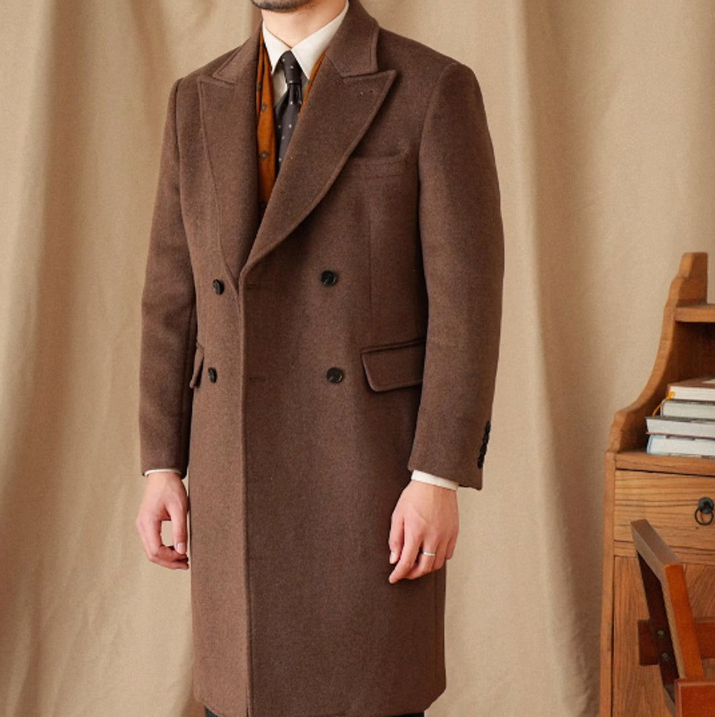 HauteWool™ – Double-Breasted Wool Coat (25% Wool Blend) - enhanced image 8