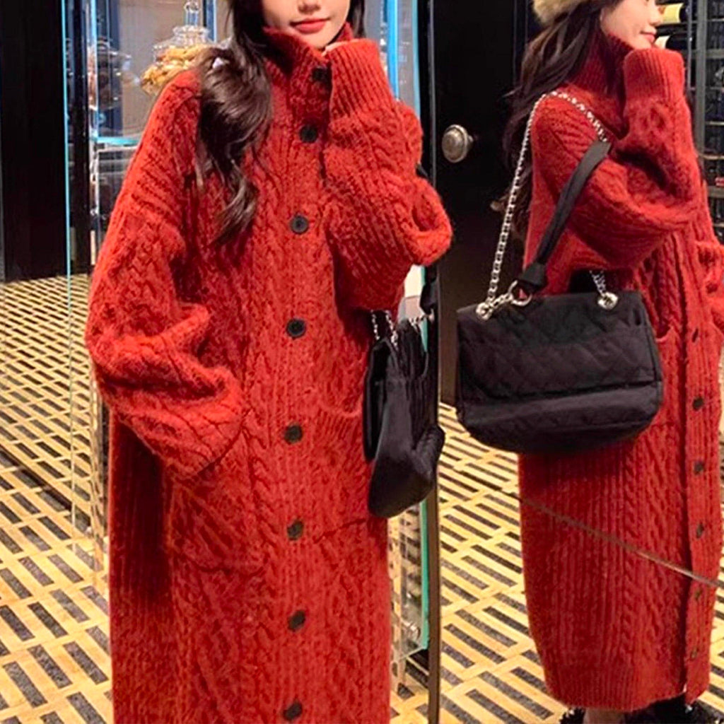 AlpacaBlend™ – Hand-Knitted Luxury Cardigan - enhanced image 8