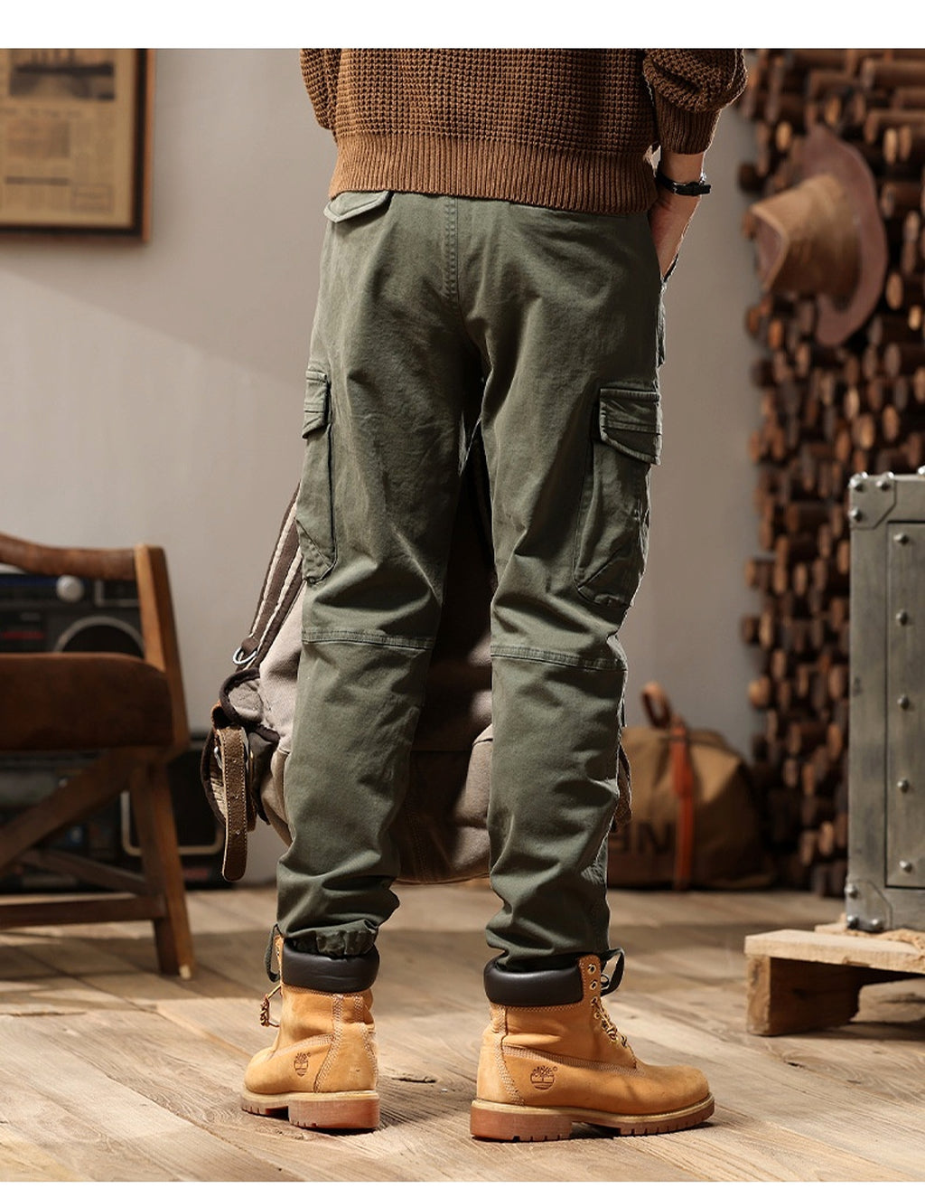High Street Loose Functional Casual Pants Men - enhanced image 8