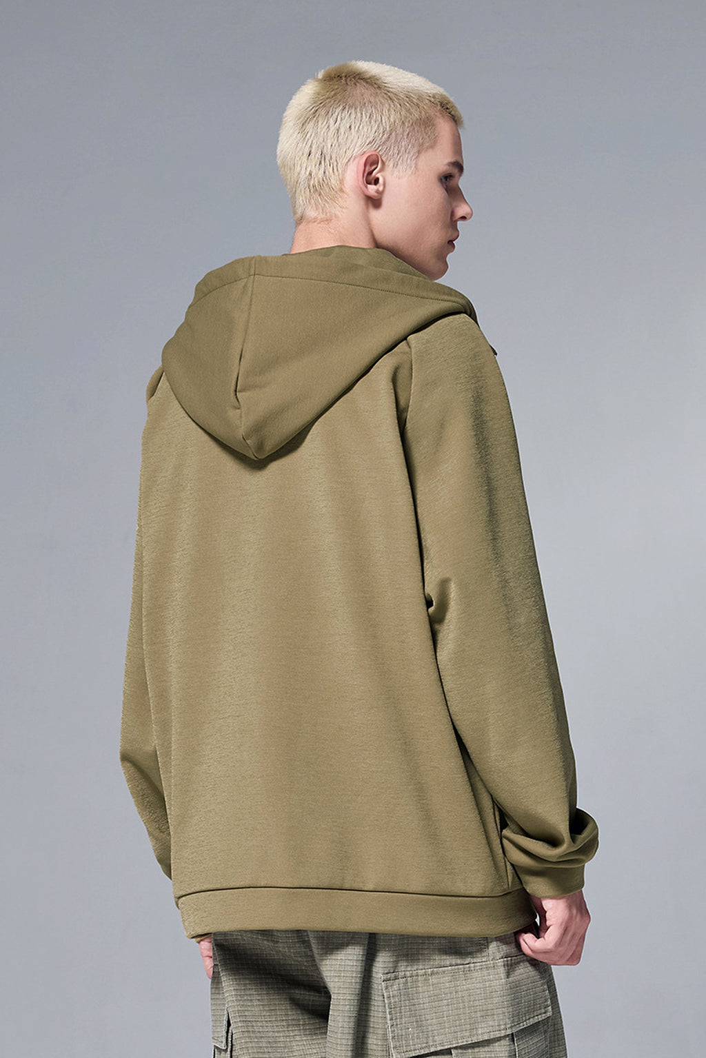 Hydrogen Four-sided Elastic Hooded Jacket Zipper Windproof Fleece Sweater - enhanced image 8