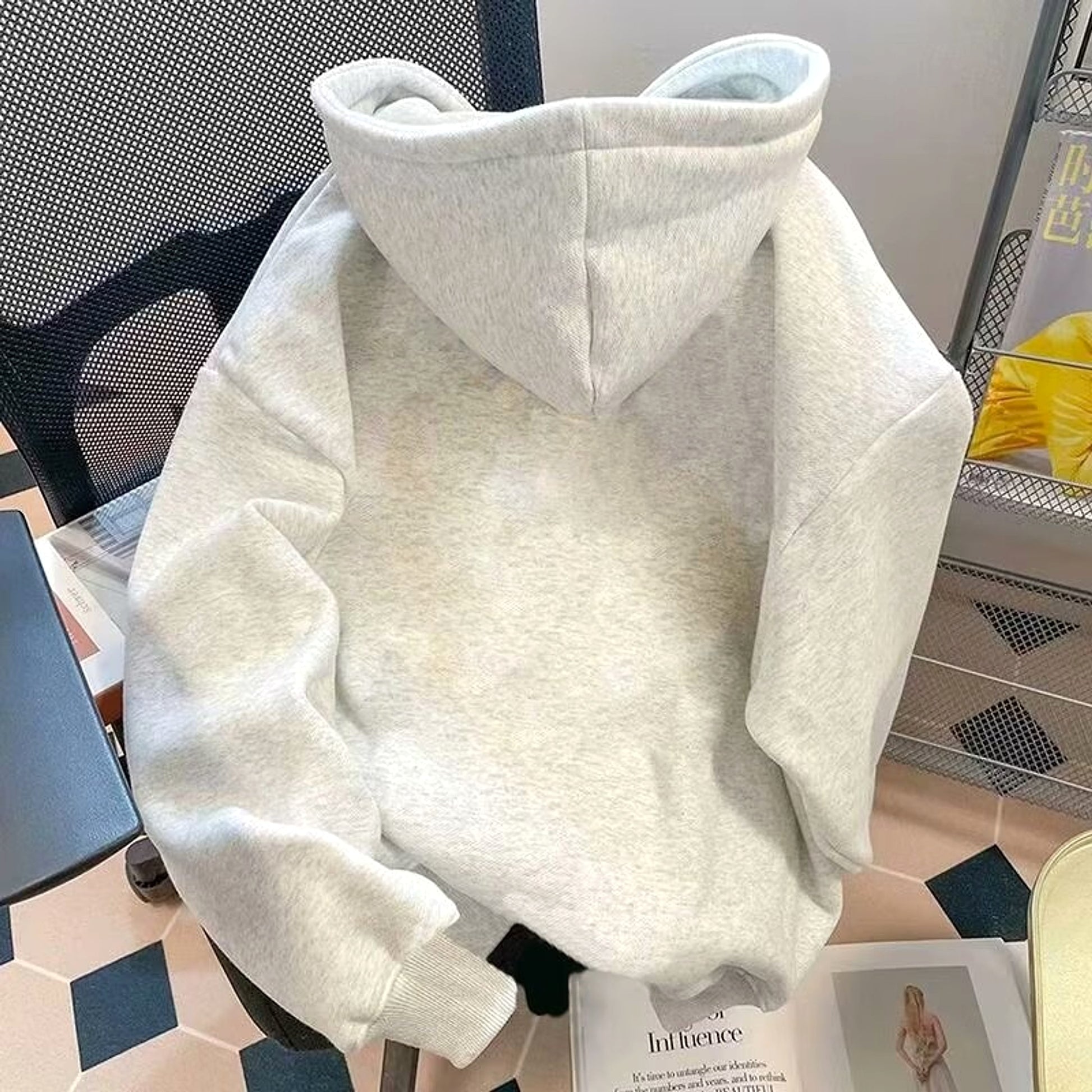 INS Hong Kong Style Loose Fashion Brand Letter Print Sweater - enhanced image 8
