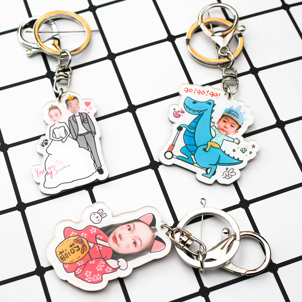 Custom Photo Keychain – Personalized Acrylic Keyring - enhanced image 8