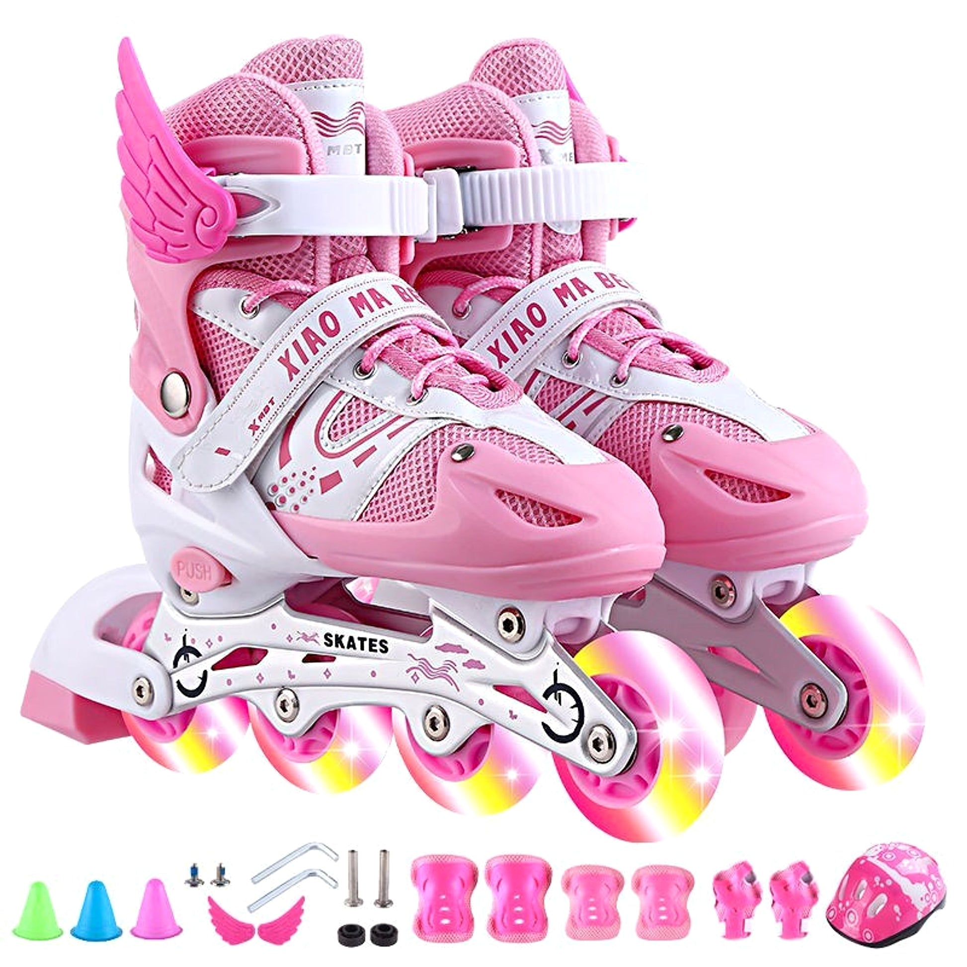 Kids Adjustable Roller Skates – Flash Wheels Skating Shoes for Boys and Girls - enhanced image 8