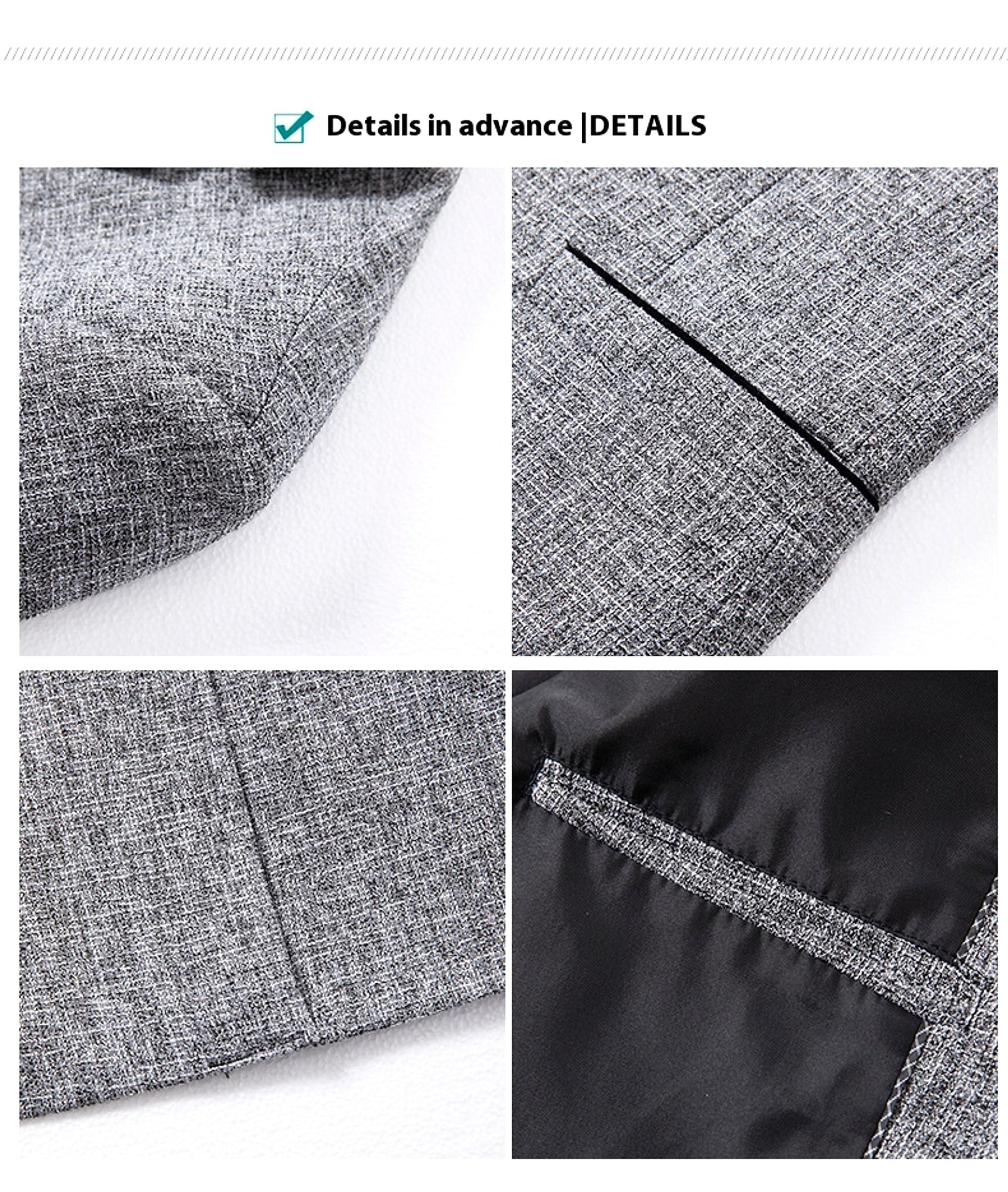 Korean-style Slim-fit Single Row One Button Small Business Suit Coat - enhanced image 8