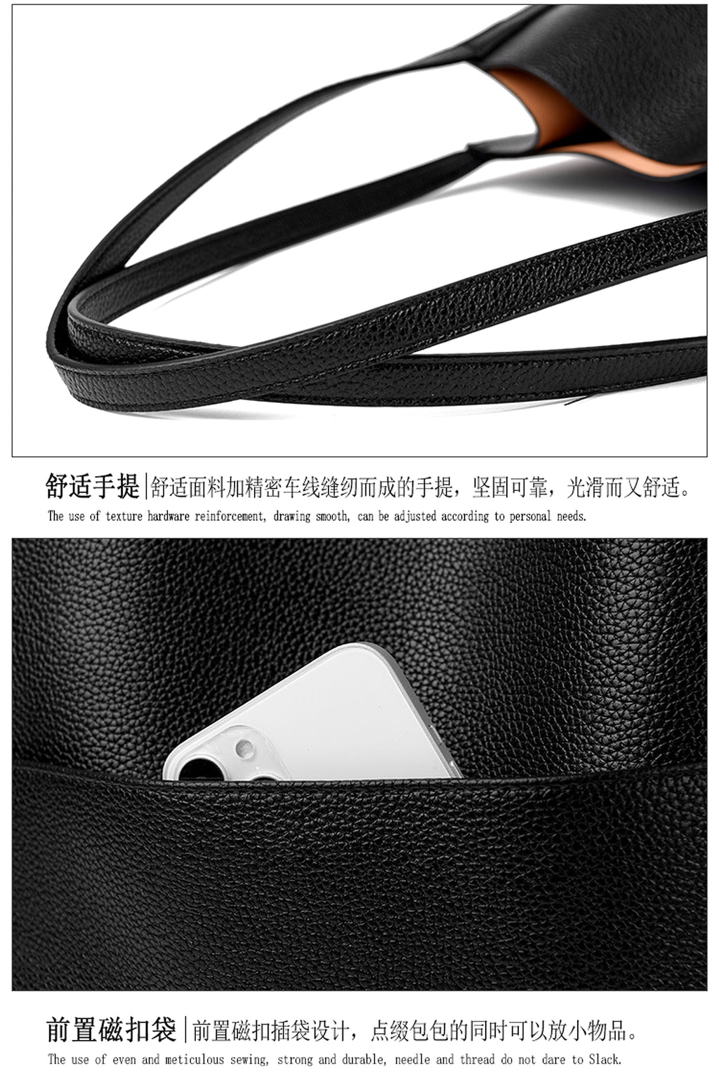 Large Capacity Totes Women's Commuter Hand-carrying Bag - enhanced image 8