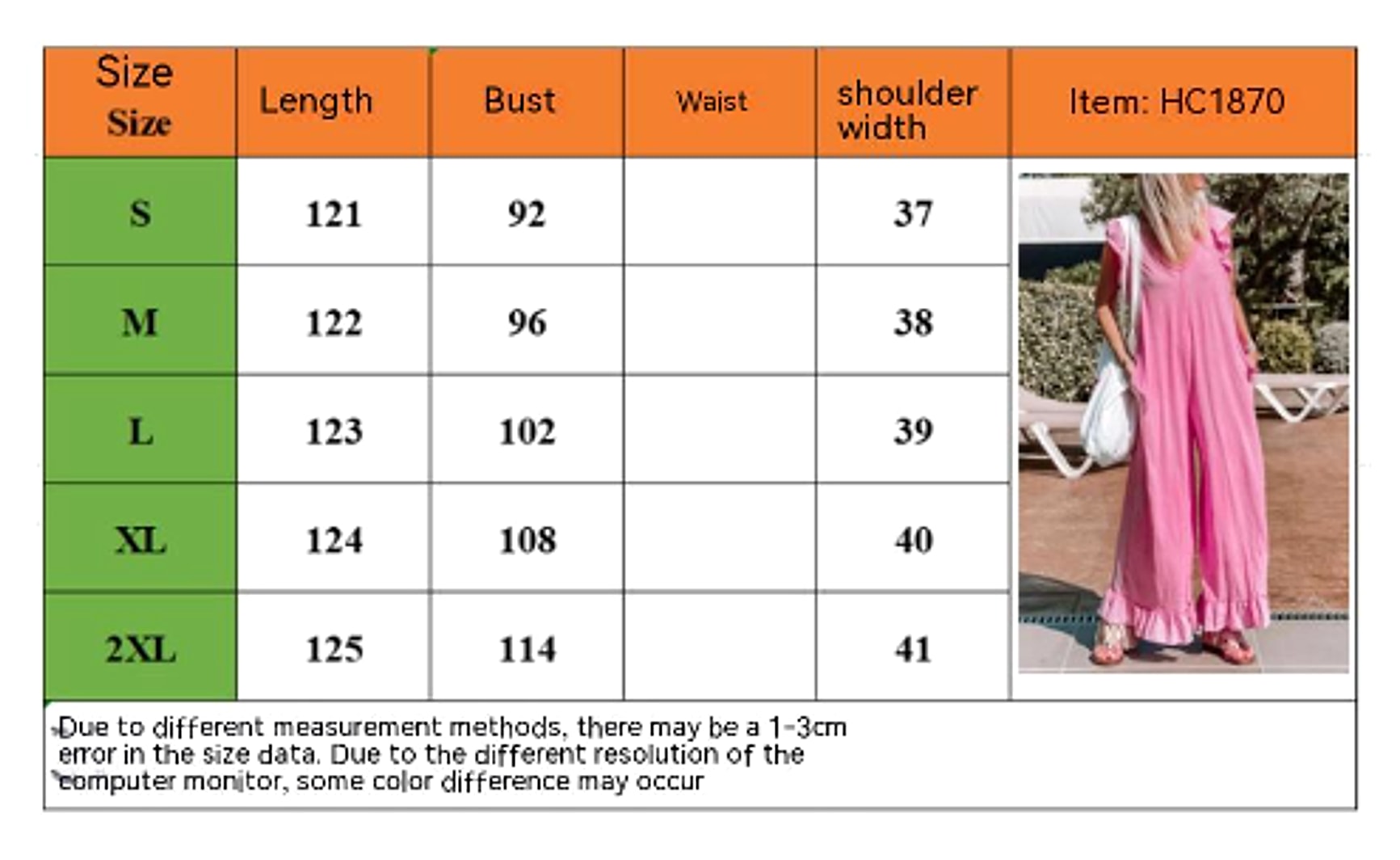 Loose Lotus Leaf Jumpsuit Casual Jumpsuit - enhanced image 8