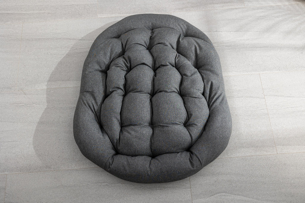 LuneluX_Home – Outdoor Rocking Lounge Chair with Cushion (Grey) - enhanced image 8