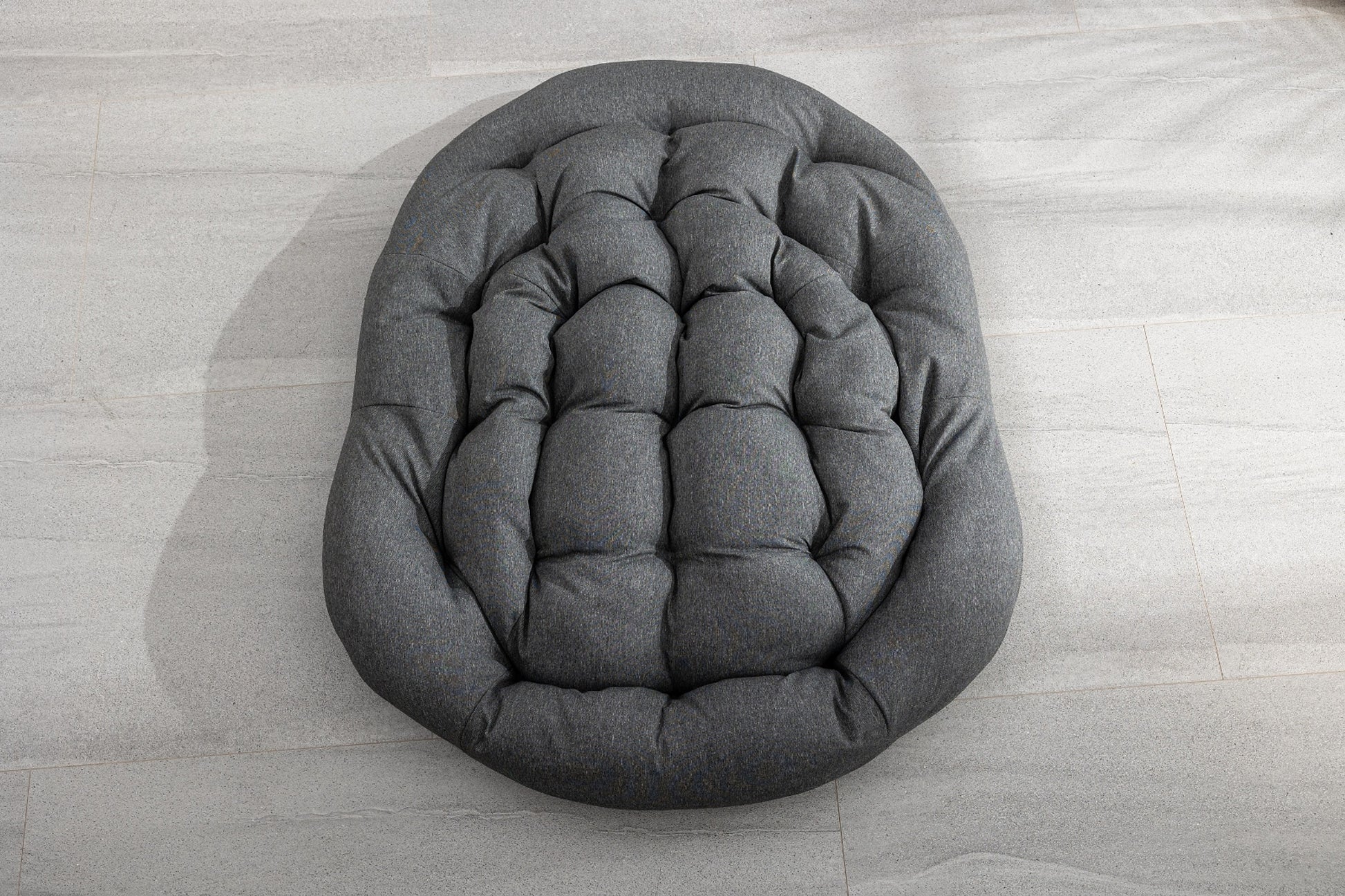 LuneluX_Home – Outdoor Rocking Lounge Chair with Cushion (Grey) - enhanced image 8