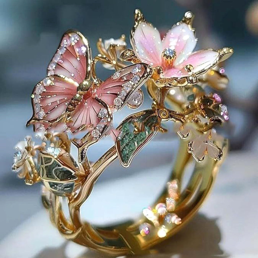 LuxeJewels™ – BloomWing Butterfly Ring (Adjustable) - enhanced image 8