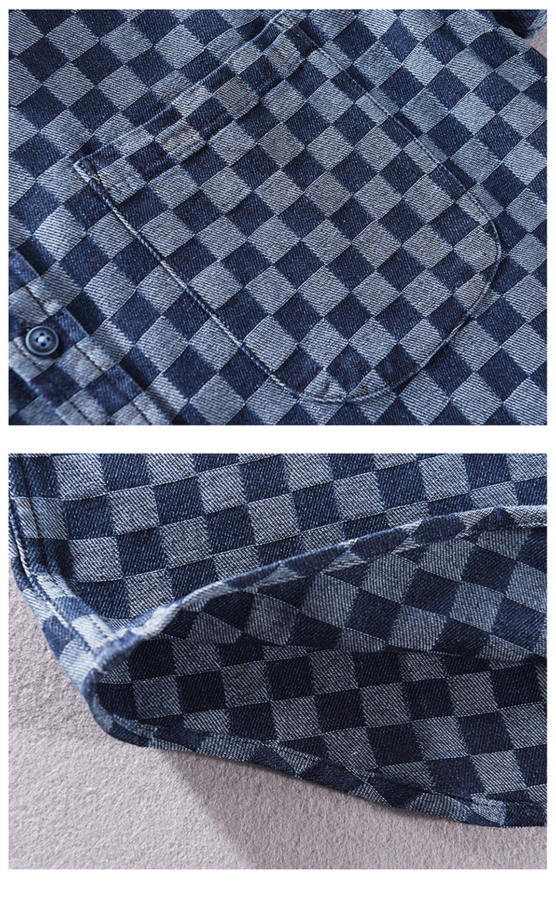 Men DressShirt Casual Cotton - enhanced image 8
