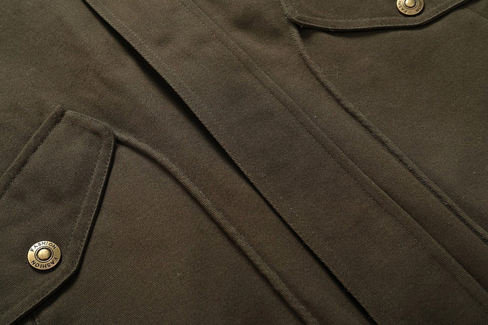 Men's Fashion Casual Fleece-lined Washed Coat - enhanced image 8