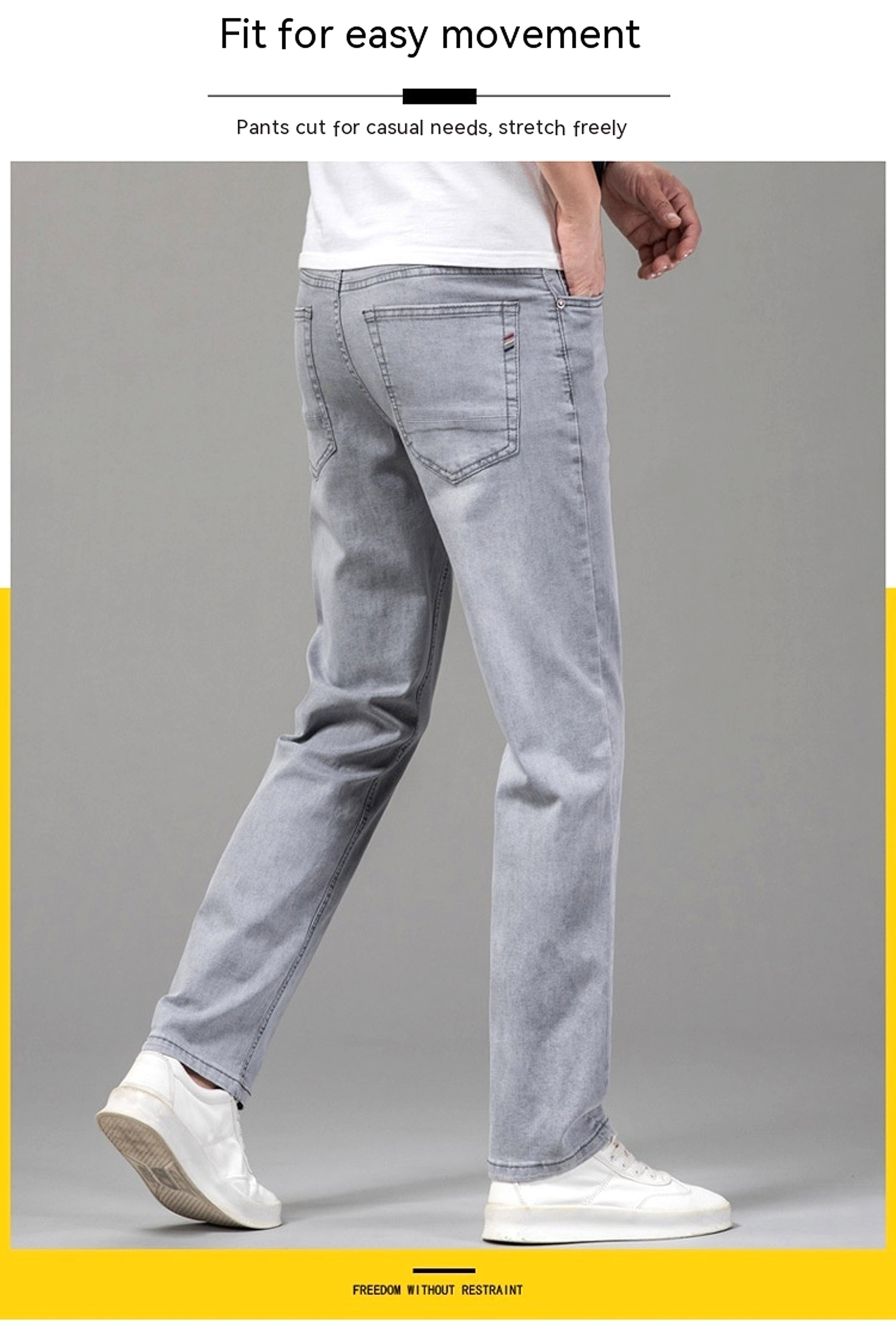 Men's Fashion Loose Casual Long Pants (Jeans & Pants) - enhanced image 8
