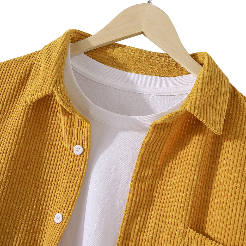 Men's Loose Casual Sleeve DressShirt - enhanced image 8