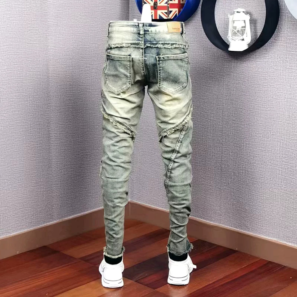Men's Personality All-matching Fashion Casual Ripped Jeans - enhanced image 8