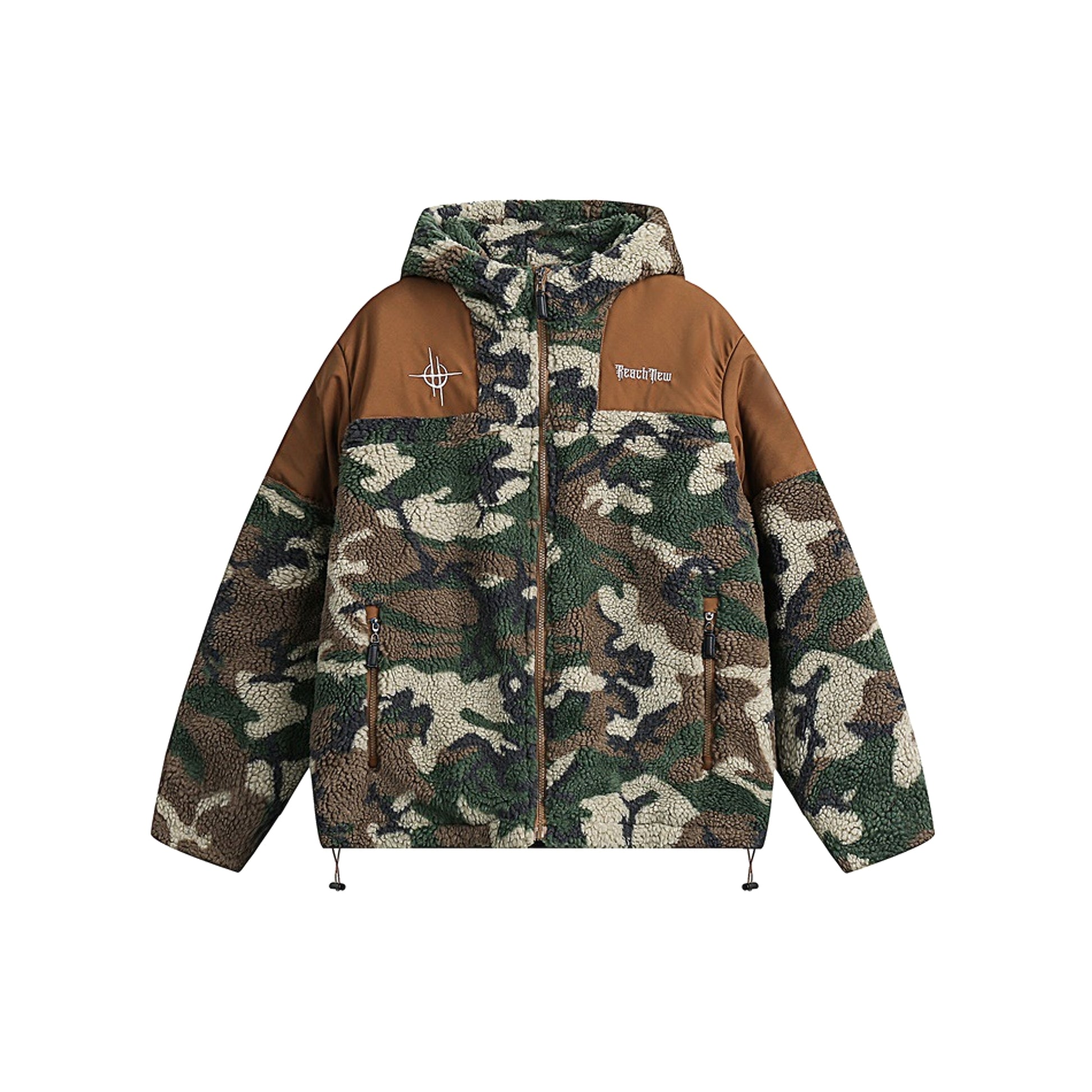 Men's Retro Camouflage Hooded Cotton Coat Jacket - enhanced image 8