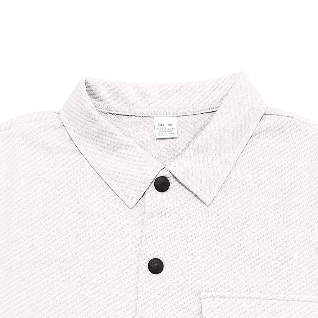 Men's Retro Casual Jacquard Knitted Lapel Shirt Jacket - enhanced image 8