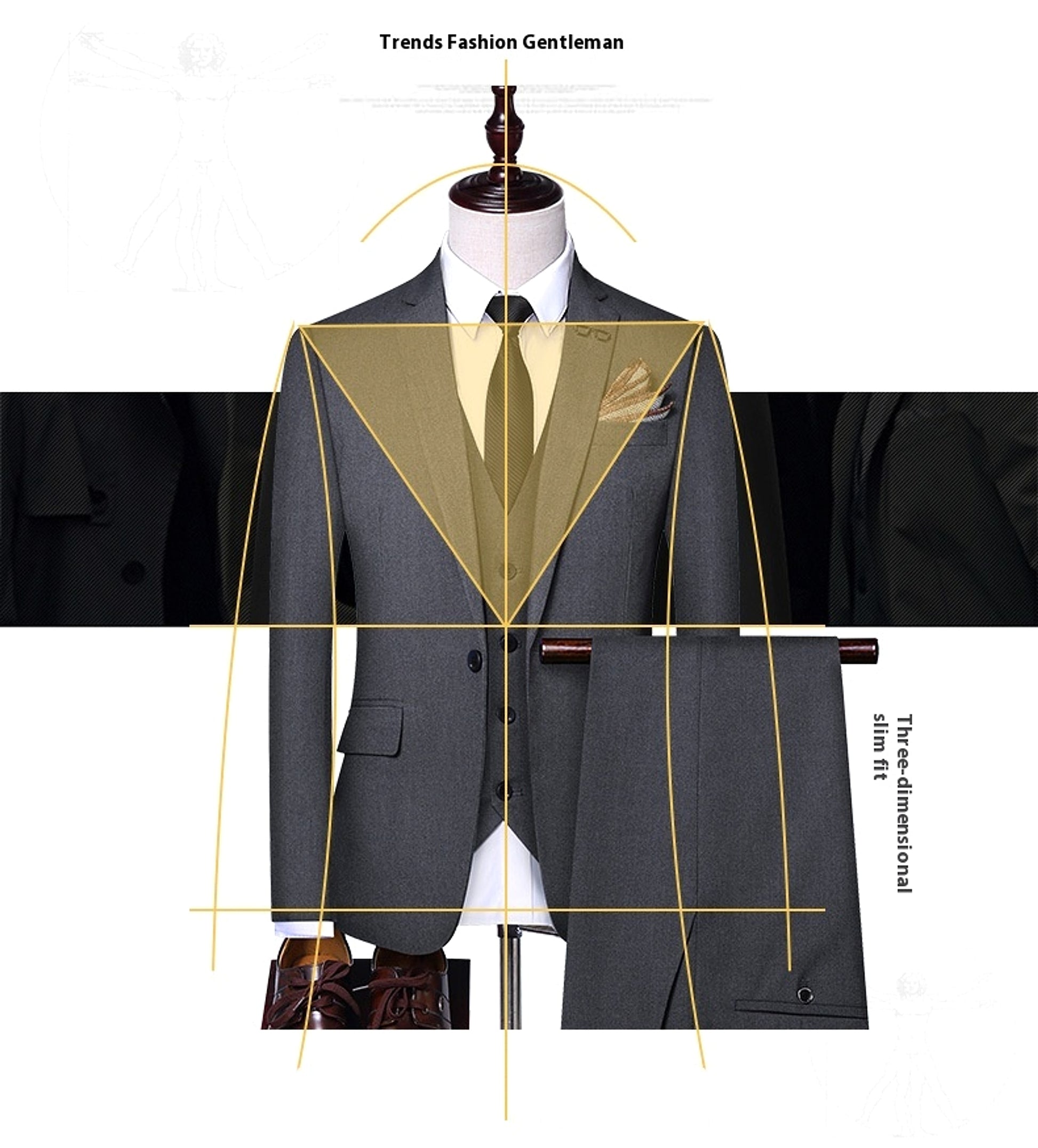 CavalierClass™ – 3PC Men's Banquet Suit Set - enhanced image 8