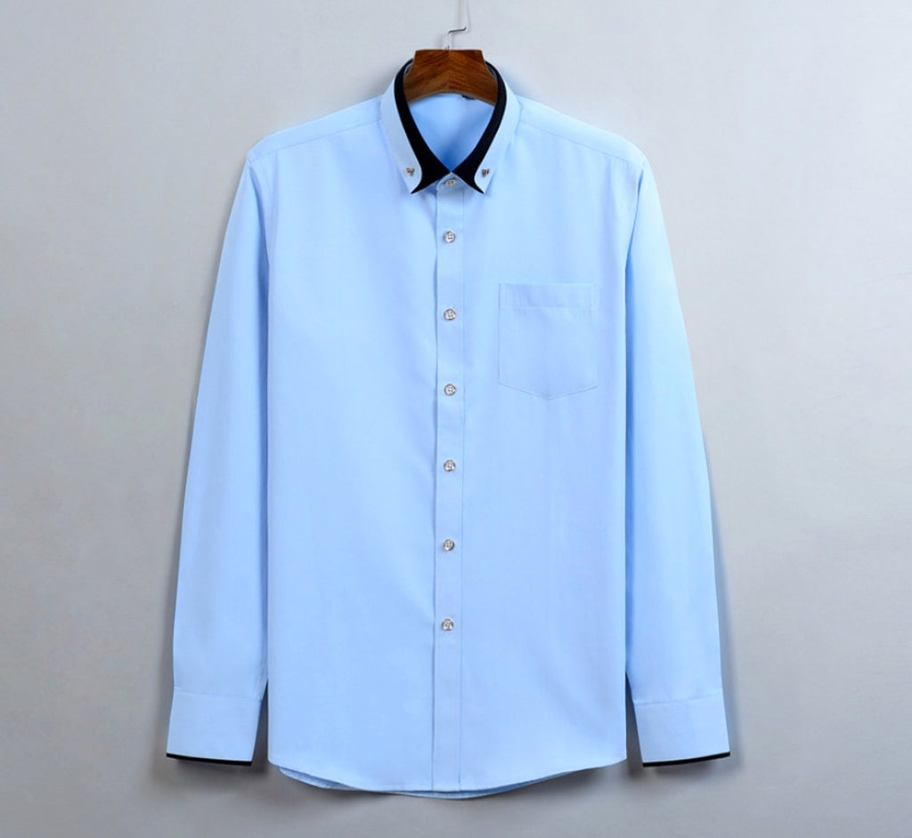 Men's Stretch Long Sleeve DressShirt Casual And Comfortable Non-ironing - enhanced image 8