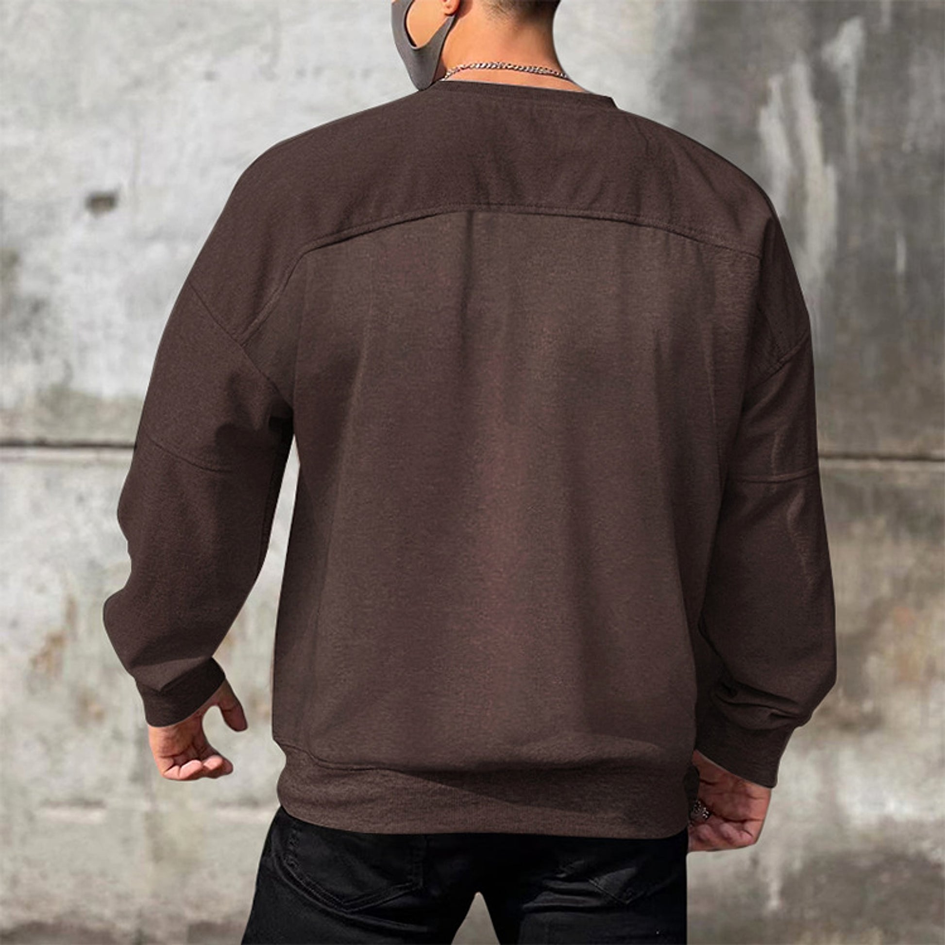 Men's Sweater Wear Loose Plus Size Terry - enhanced image 8