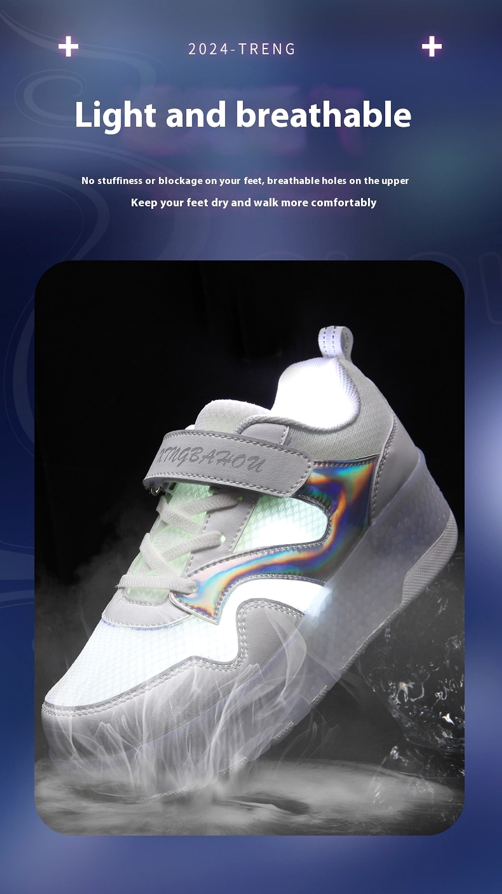 Mesh Heelys Double-wheeled Boys And Girls Skate Shoes - enhanced image 8