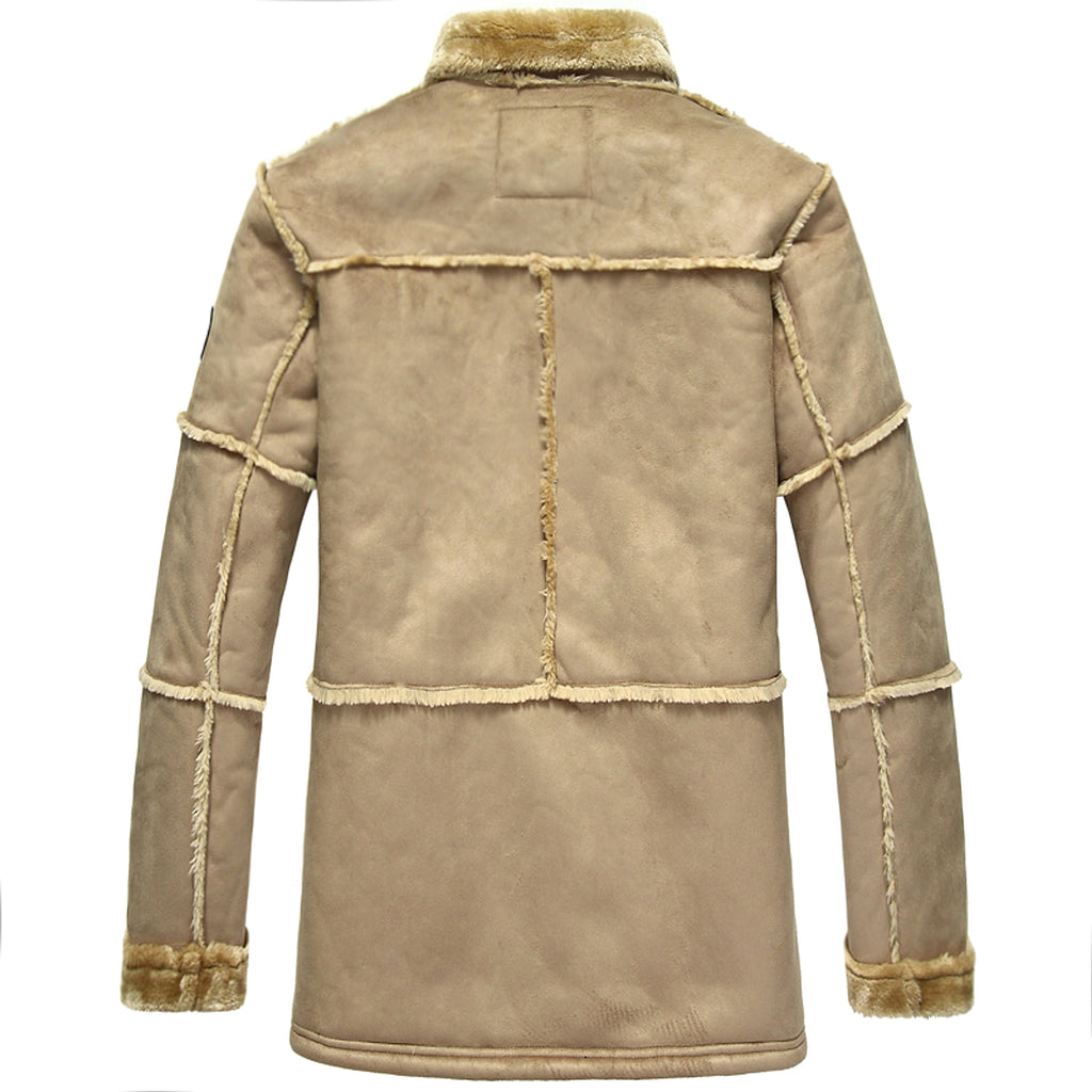 Mid-length Leather Jacket One Coat For Men - enhanced image 8