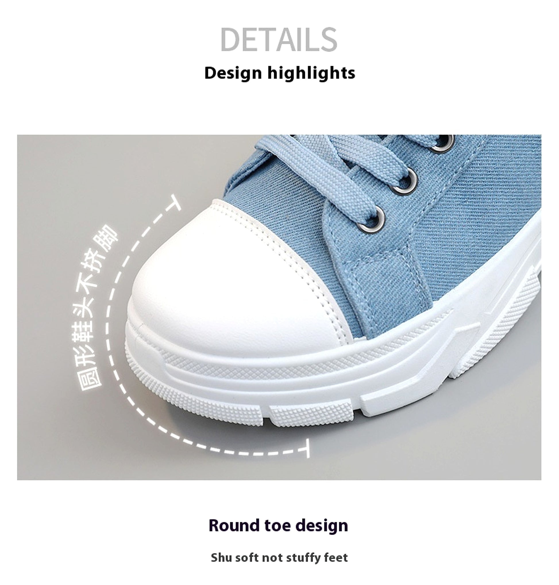 CanvasStep™ – Platform High-Top Sneakers with Zipper Details - enhanced image 8