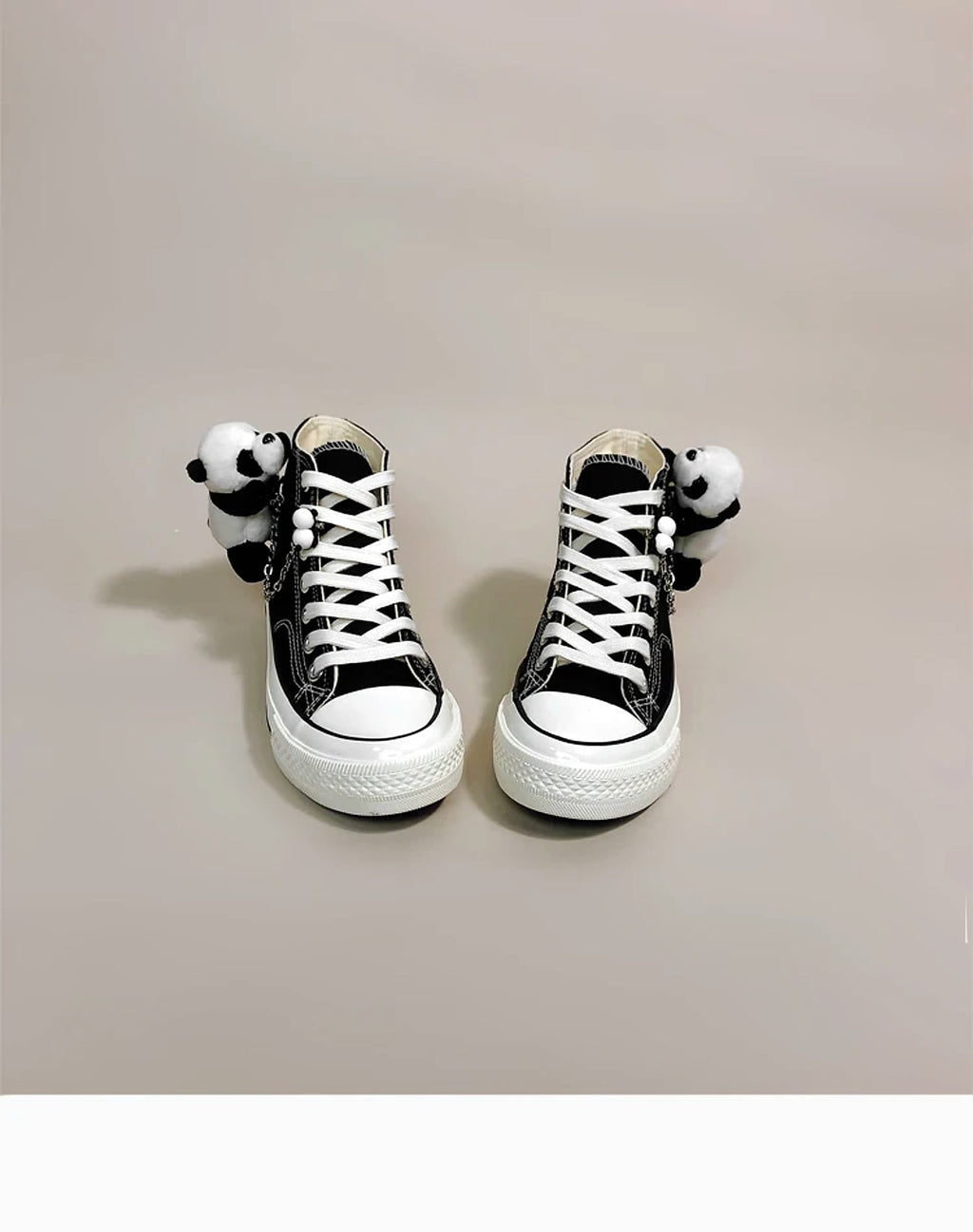 PandaX™ – High Top Canvas Sneakers with Plush Panda - enhanced image 8